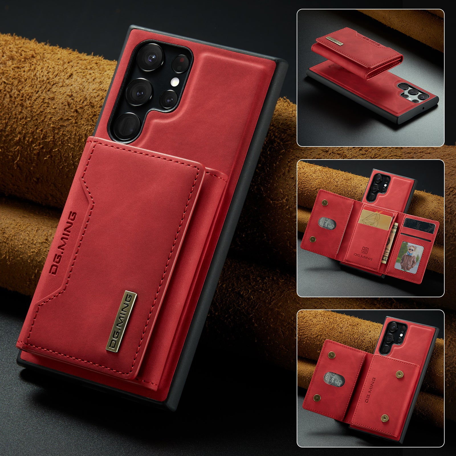 DG.MING Samsung Galaxy S22 Ultra M1 Series Wallet Case