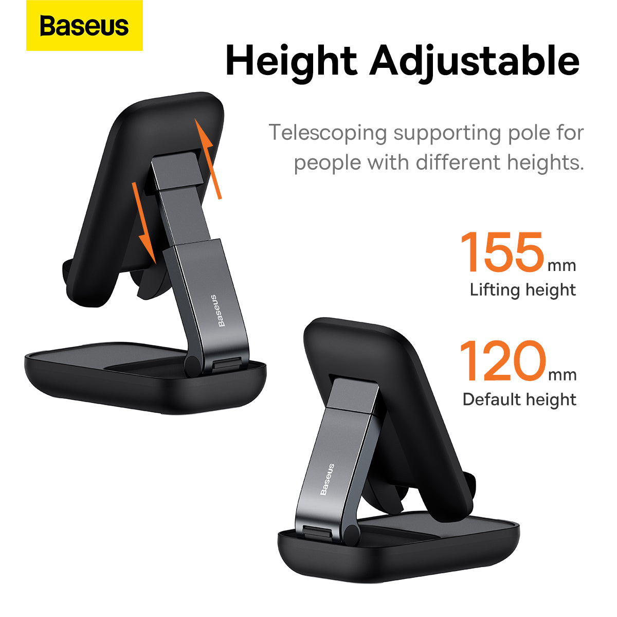 Baseus Seashell Series Folding Phone Stand Cluster Black