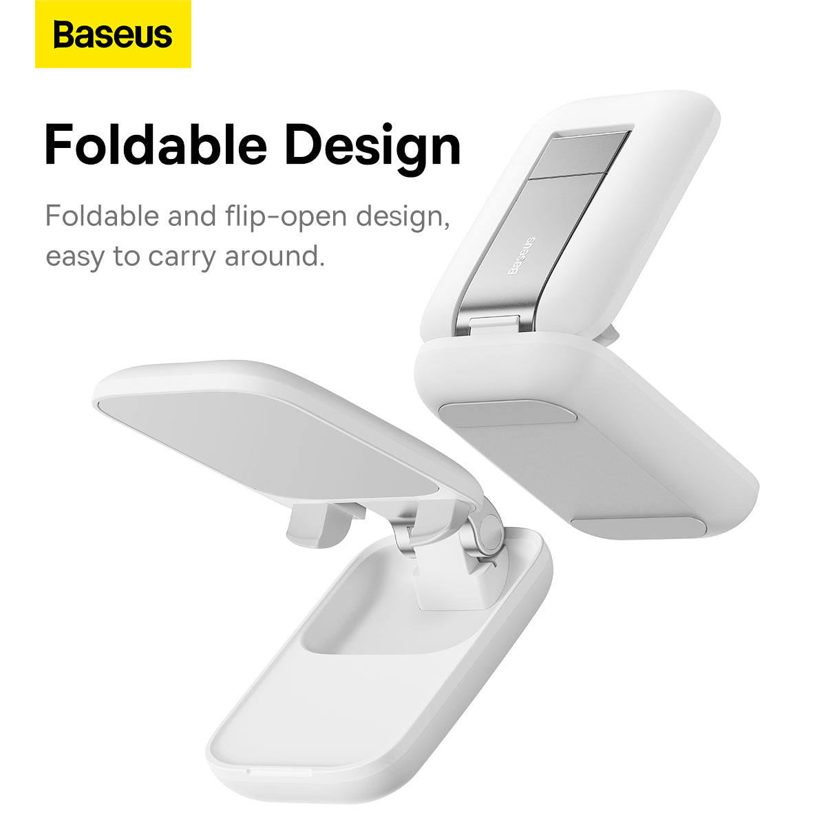 Baseus Seashell Series Folding Phone Stand Moon White