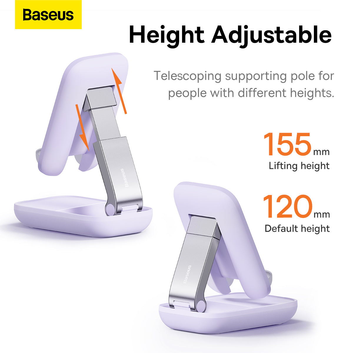 Baseus Seashell Series Folding Phone Stand Nebula Purple