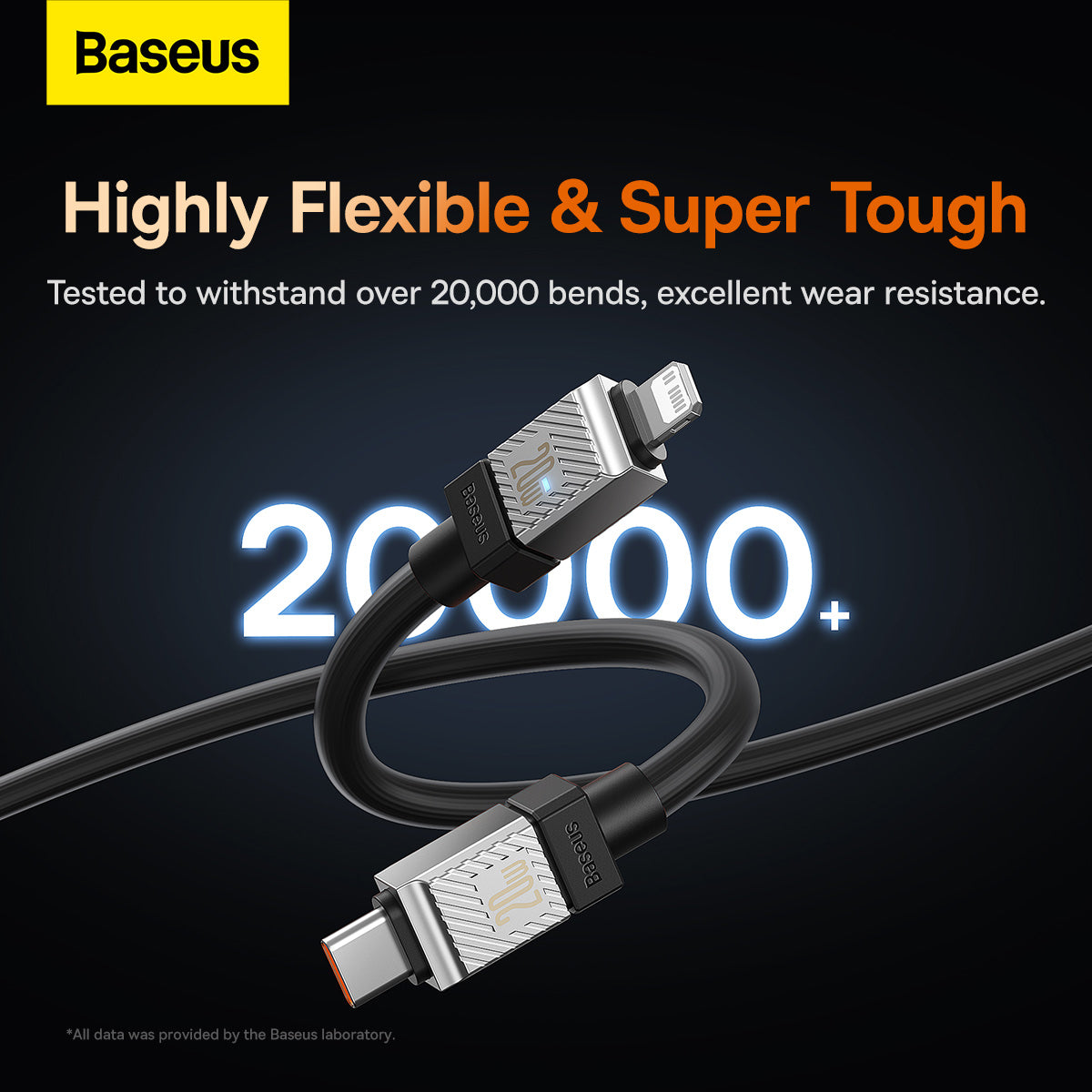 Baseus CoolPlay Series Fast Charging Cable Type-C to iPhone 20W 1m Black