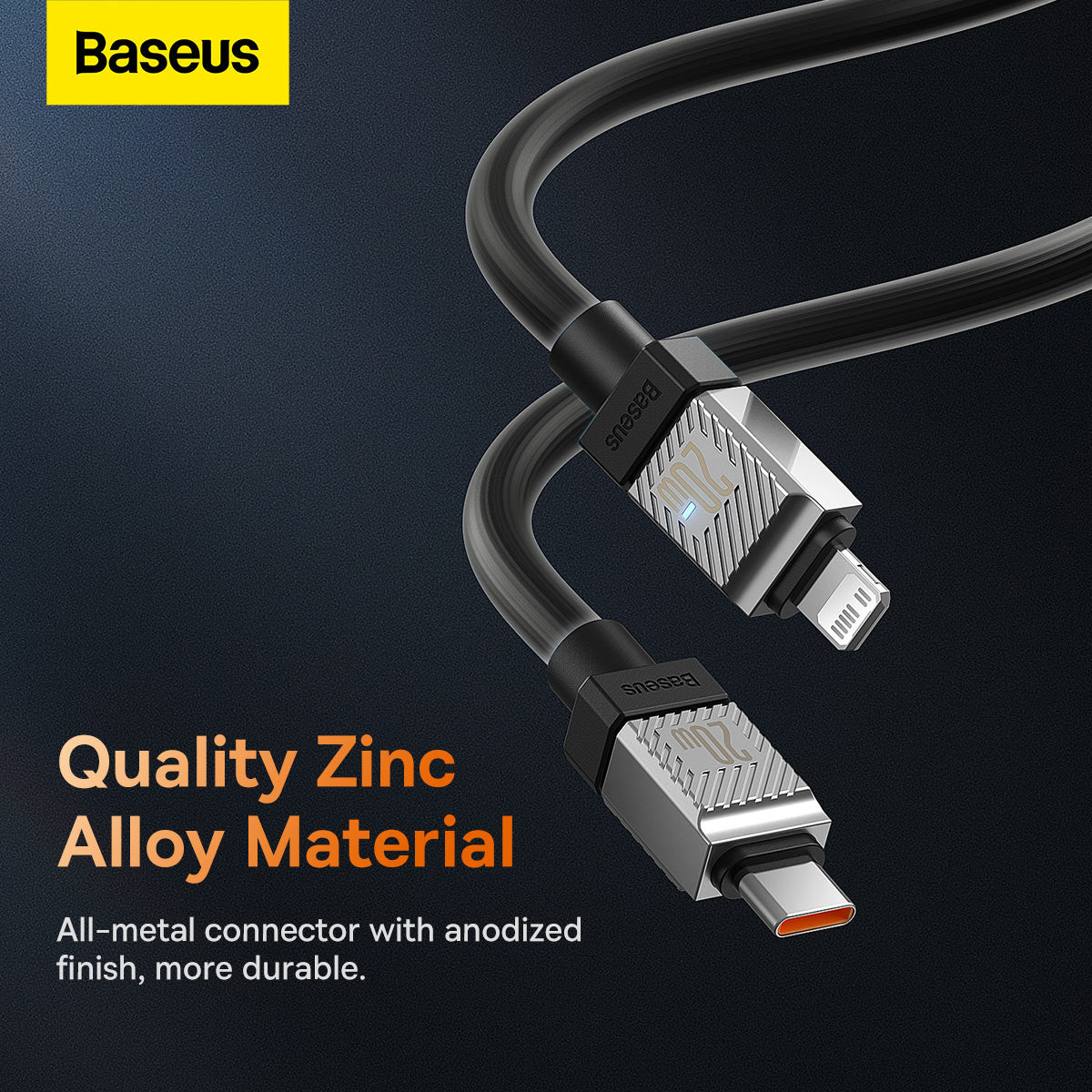 Baseus CoolPlay Series Fast Charging Cable Type-C to iPhone 20W 1m Black