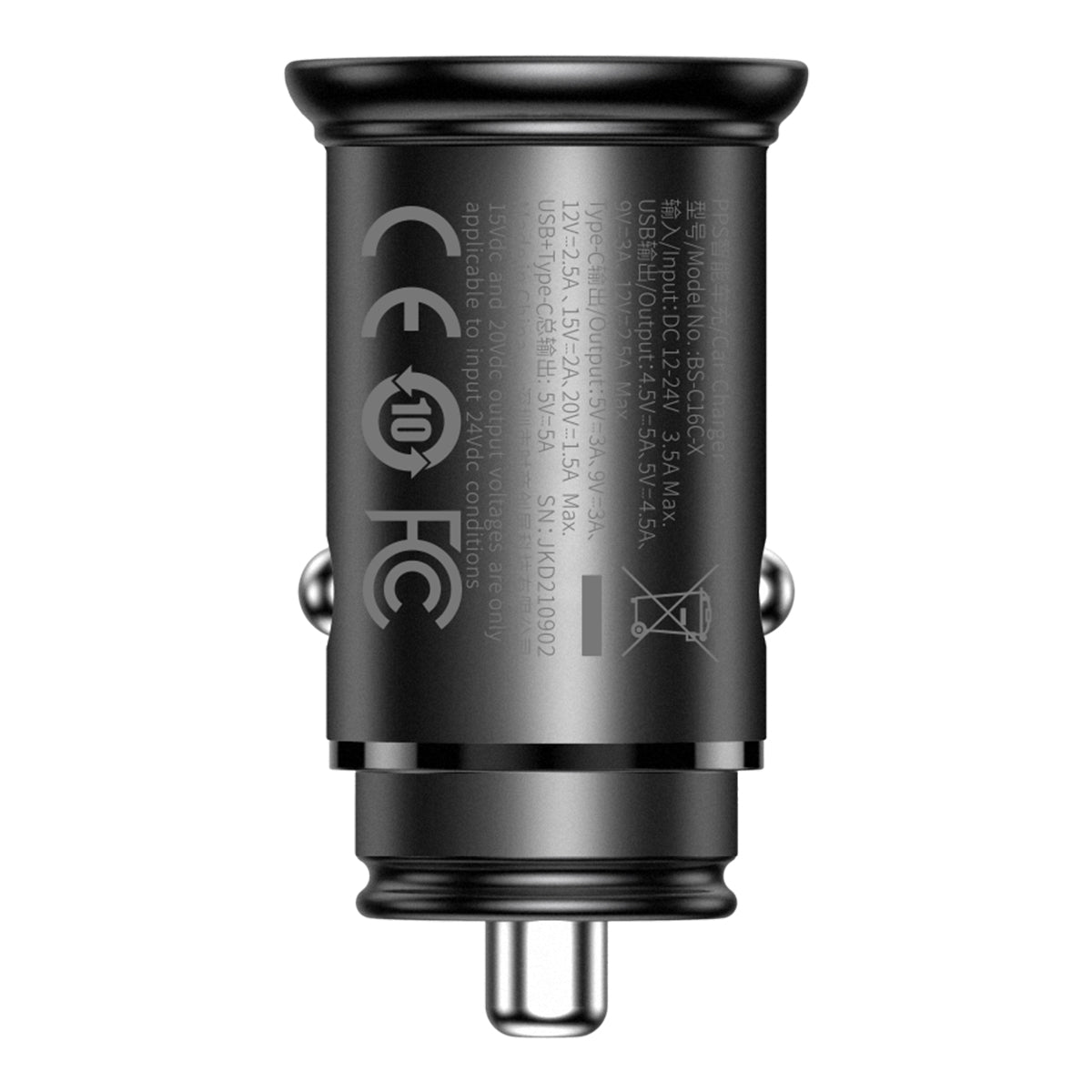 Baseus Circular Metal A+C 30W PPS Car Charger