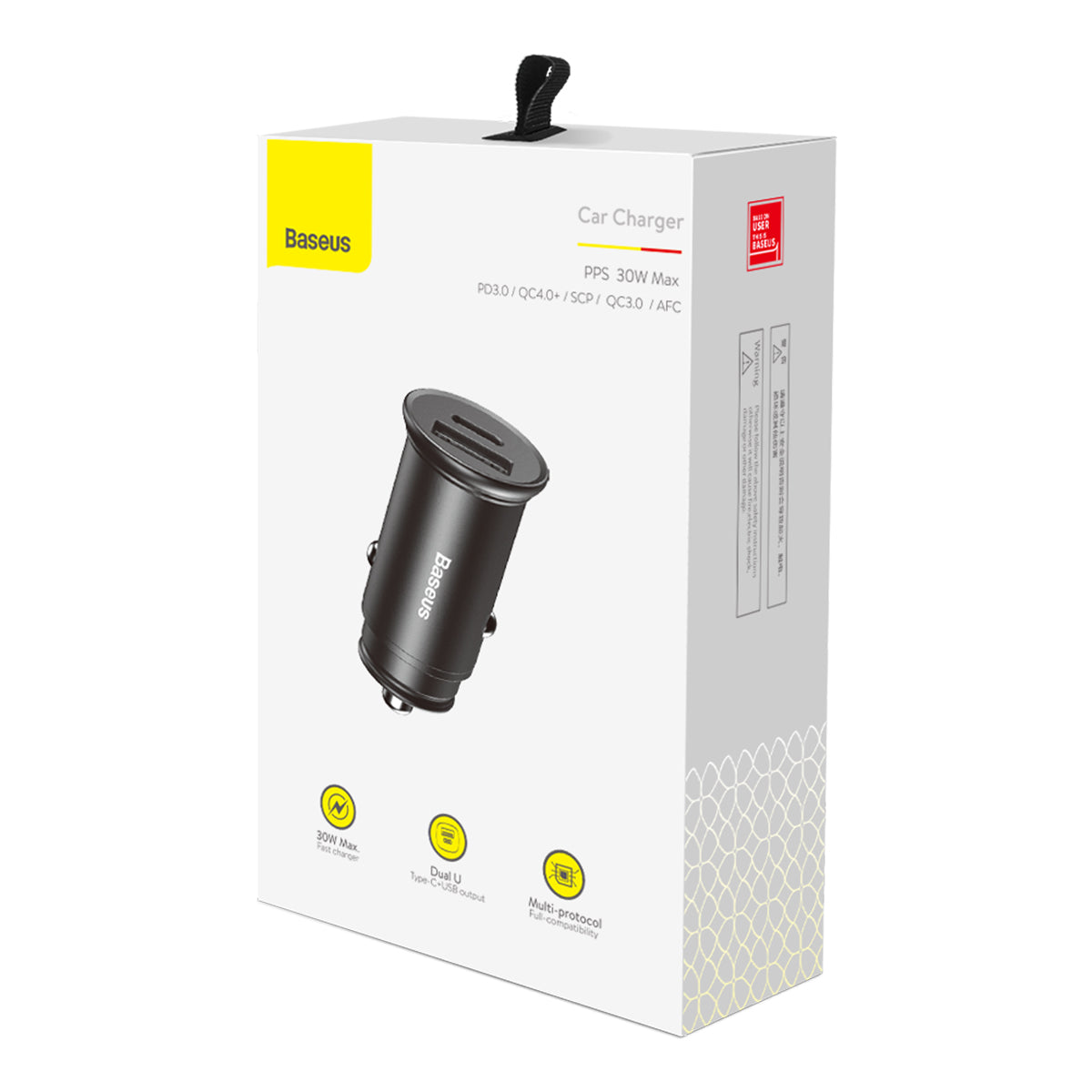 Baseus Circular Metal A+C 30W PPS Car Charger