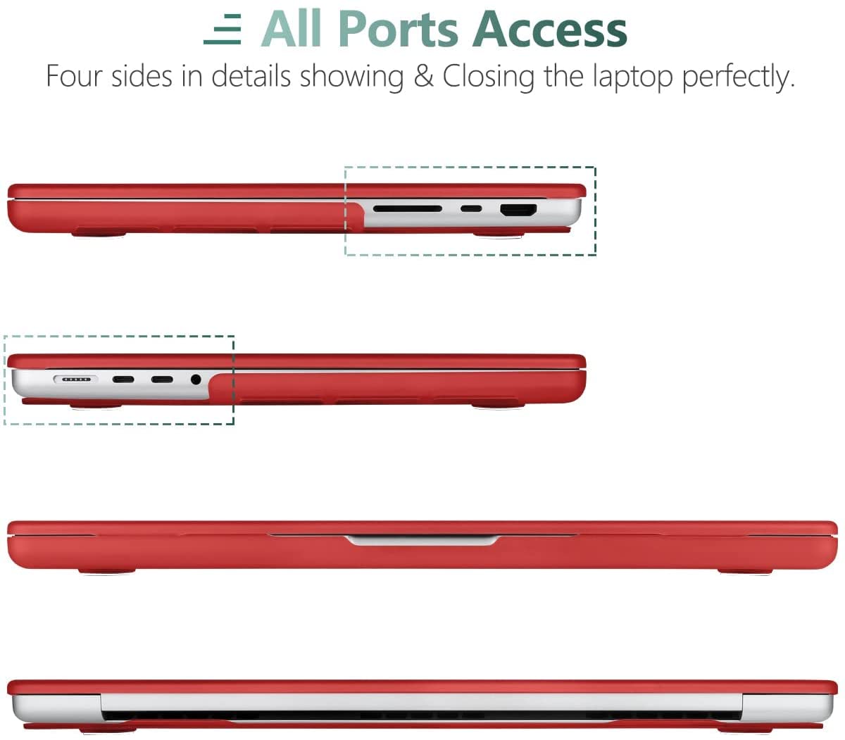 MacBook Pro 14" (M4, 2024) A3112 Matte Hard Case [Red]