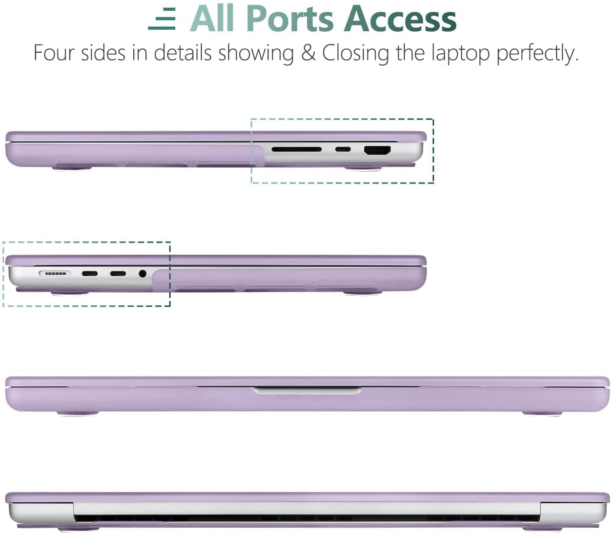 MacBook Pro 14" (M4, 2024) A3112 Matte Hard Case [Purple]