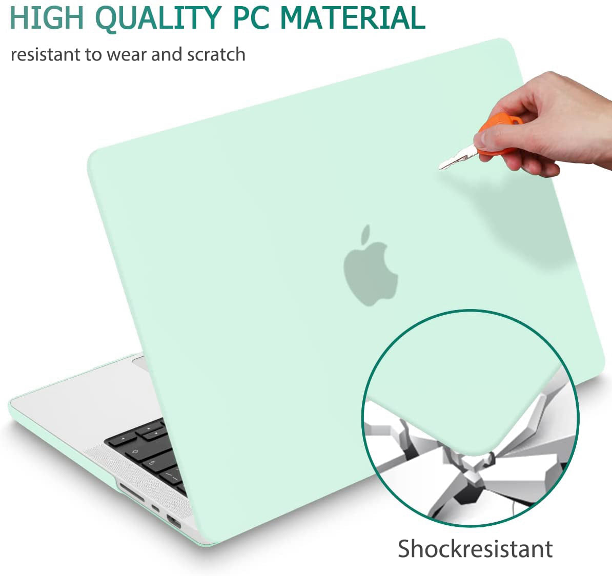 MacBook Pro 14" (M4, 2024) A3112 Matte Hard Case [Turquoise]