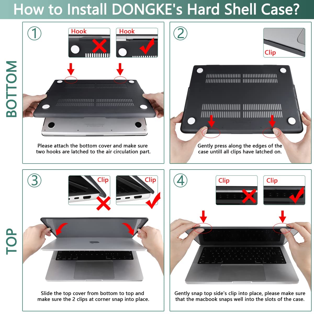 MacBook Pro 14" Case (M4 Pro, 2024) A3401 Designer Hard Case [BlackMarble]