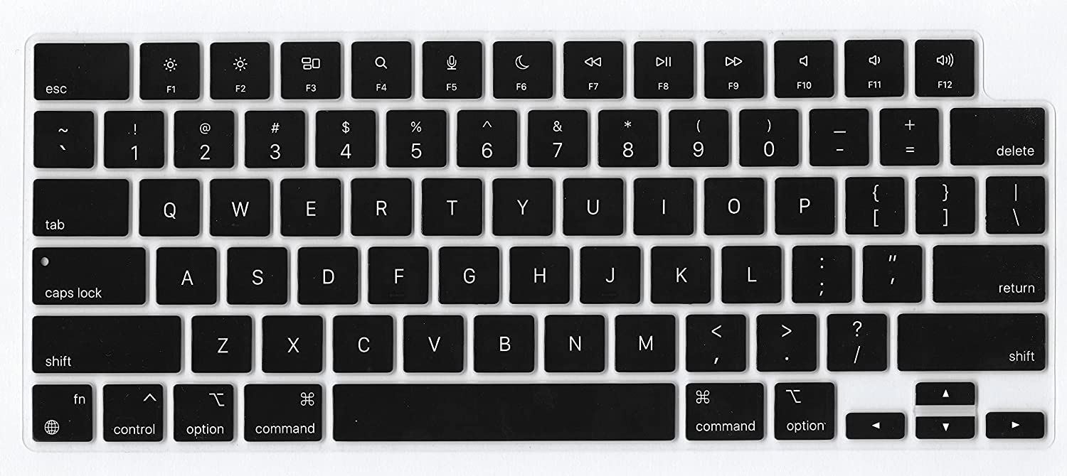 MacBook Air 13 (M4, 2025) A3240 Keyboard Cover Skin [Black]