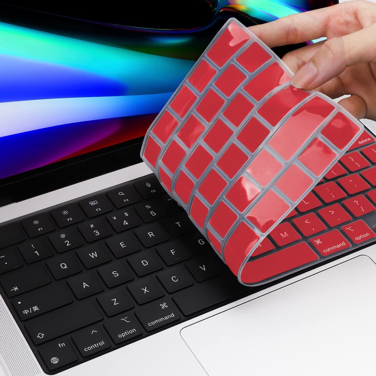 MacBook Pro 14" (M4 Pro, 2024) A3401 Keyboard Cover Skin [Red]