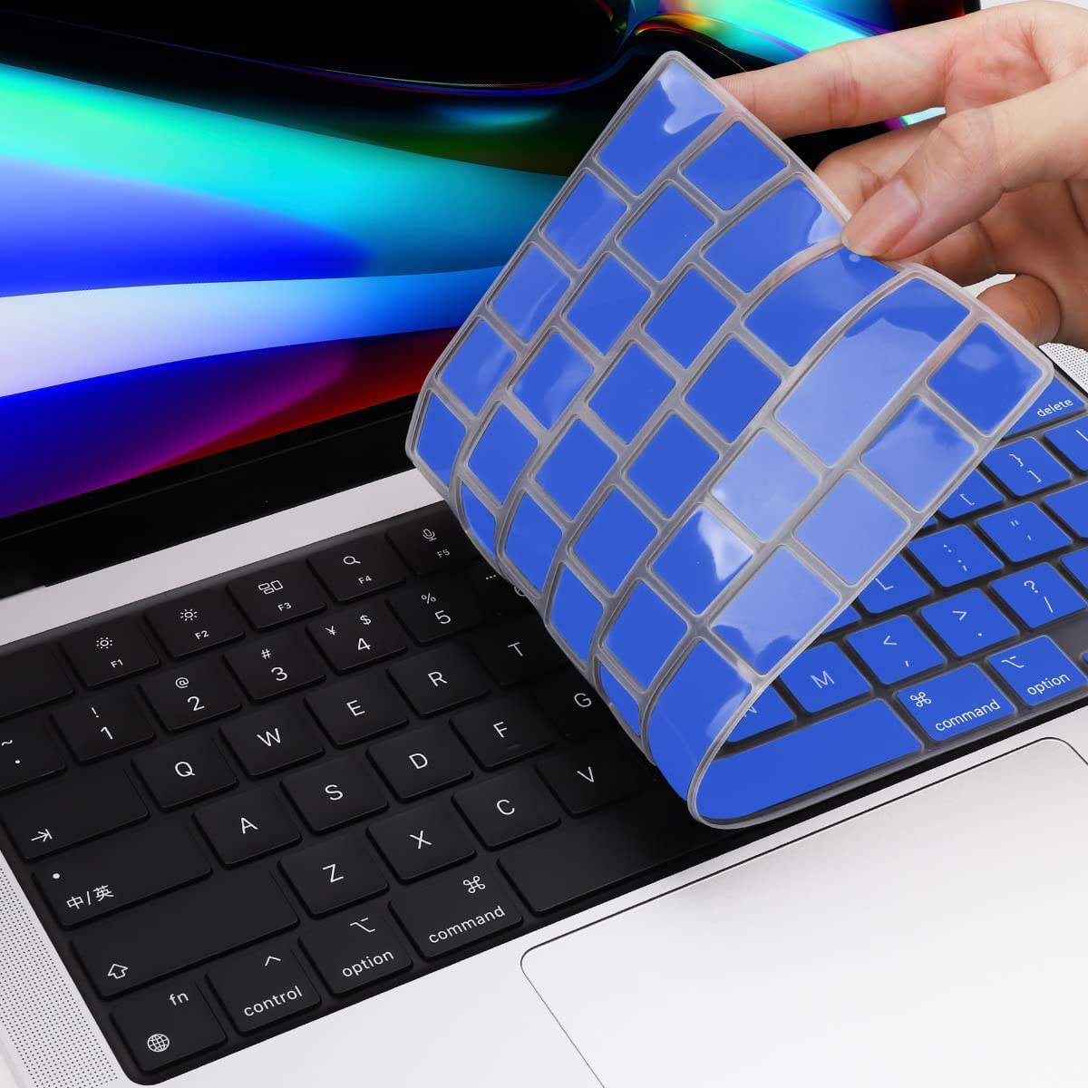 MacBook Pro 16" (M4 Pro, 2024) A3403 Keyboard Cover Skin [DarkBlue]