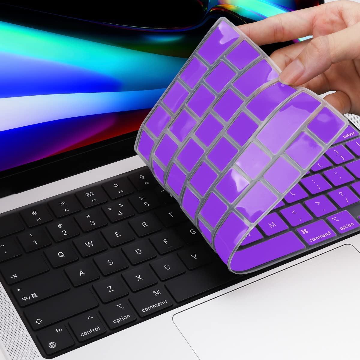 MacBook Pro 16" (M4 Pro, 2024) A3403 Keyboard Cover Skin [Purple]