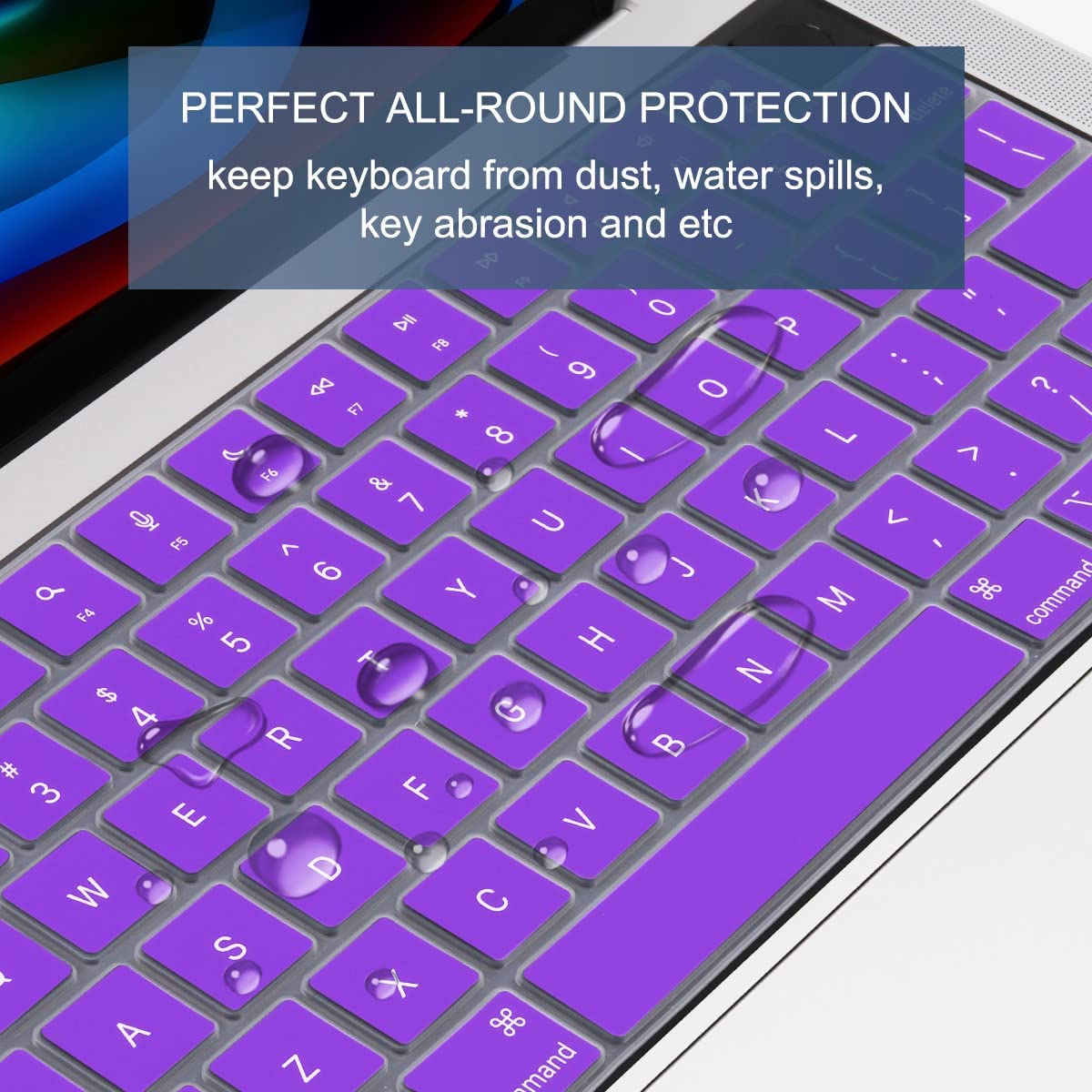 MacBook Pro 16" (M4 Pro, 2024) A3403 Keyboard Cover Skin [Purple]