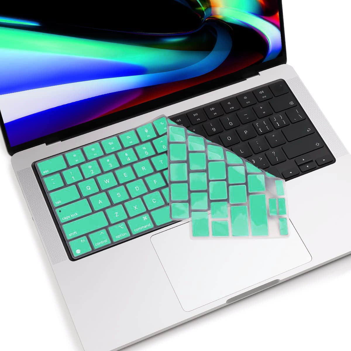 MacBook Pro 16" (M4 Pro, 2024) A3403 Keyboard Cover Skin [Turquoise]