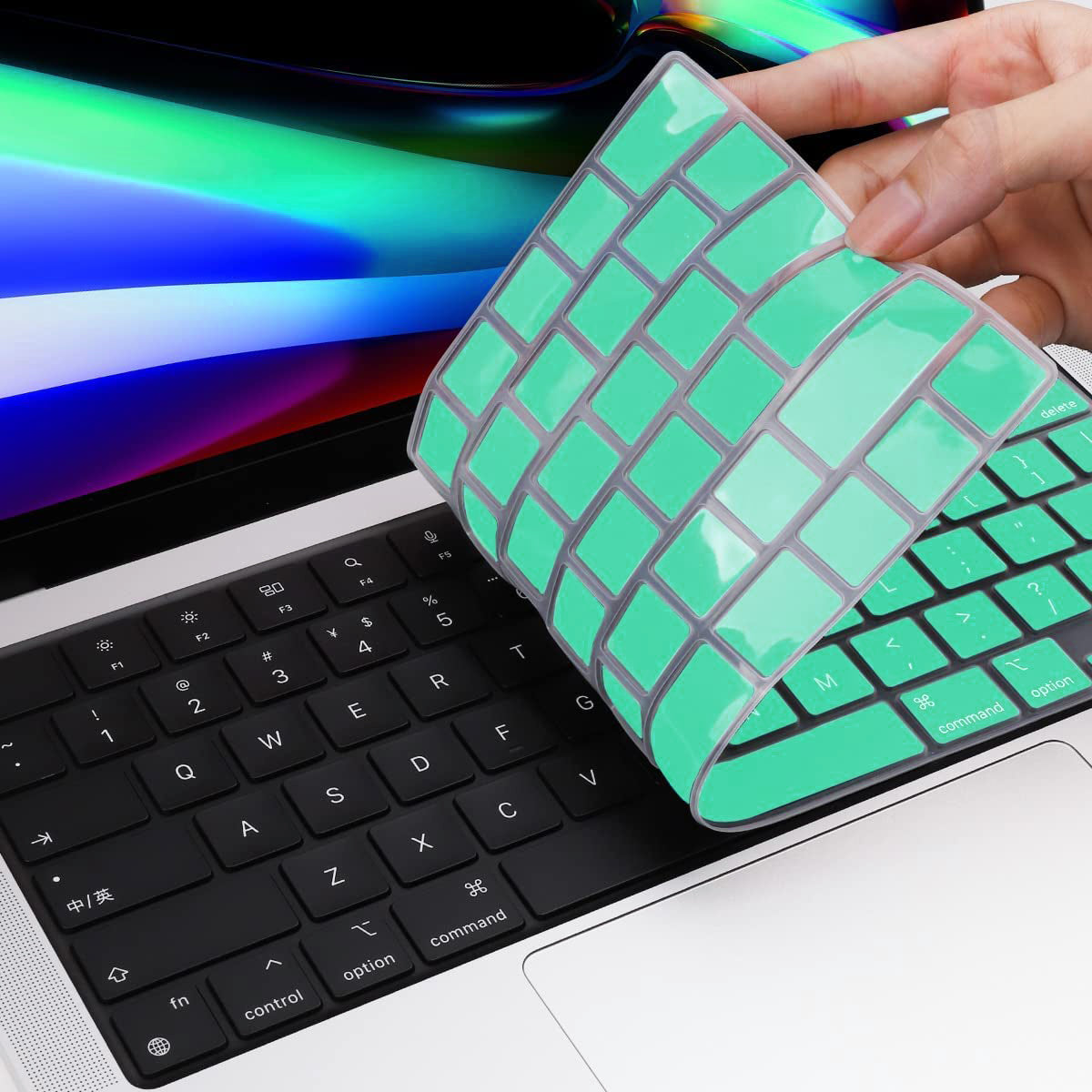 MacBook Pro 16" (M4 Max, 2024) A3186 Keyboard Cover Skin [Turquoise]