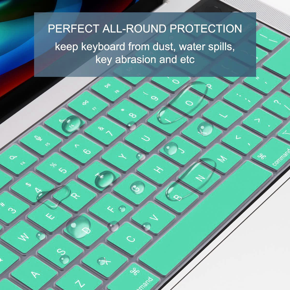 MacBook Pro 14" (M4 Pro, 2024) A3401 Keyboard Cover Skin [Turquoise]