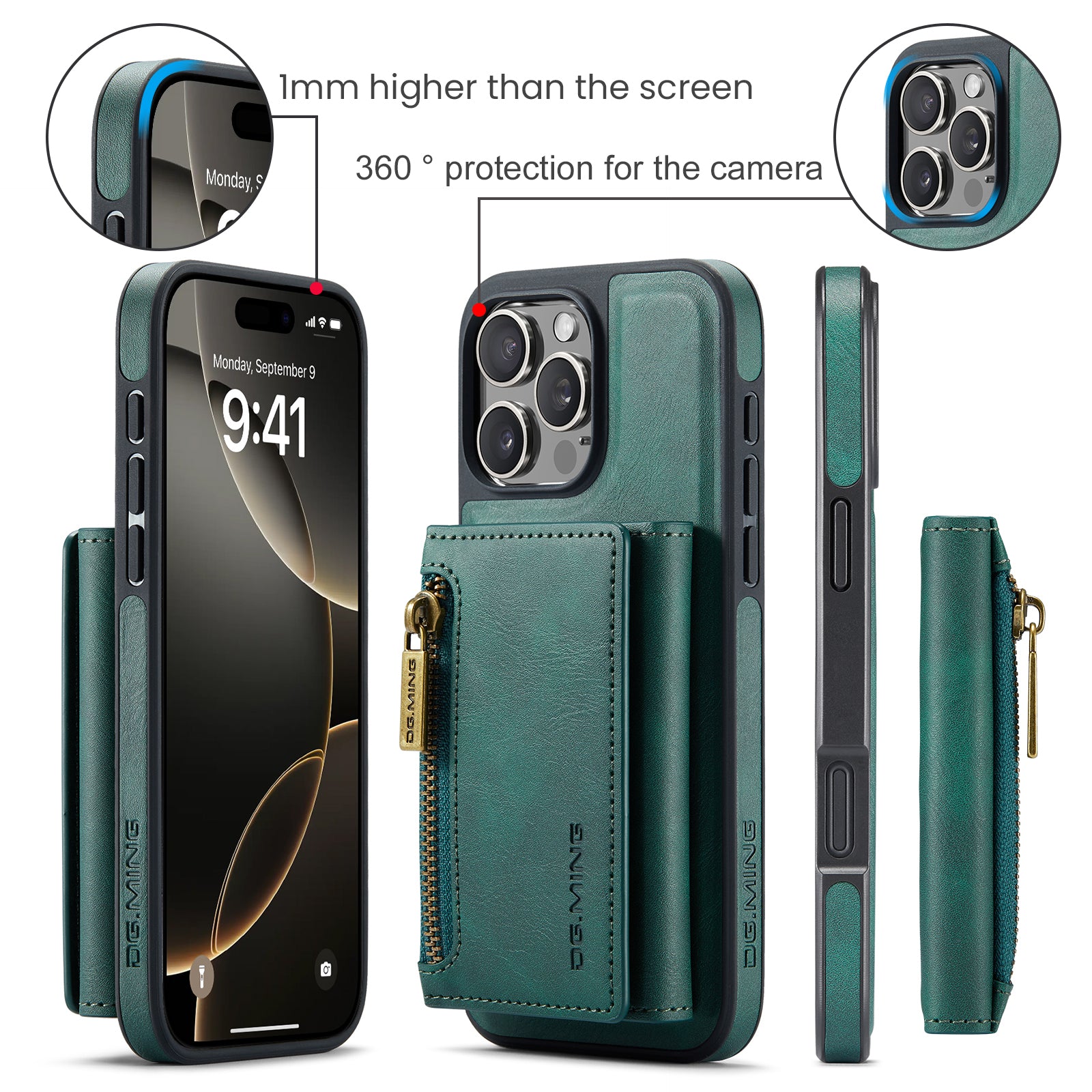 DG.Ming Magnetic Wallet Case for iPhone 16 Pro Max