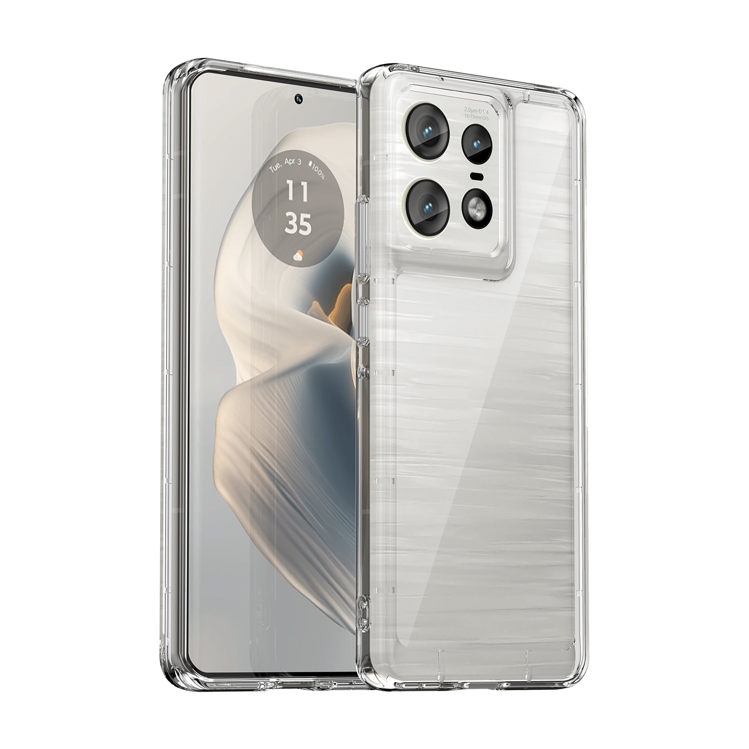 Motorola Moto Edge 50 Pro Soft TPU Bumper Case (Clear)