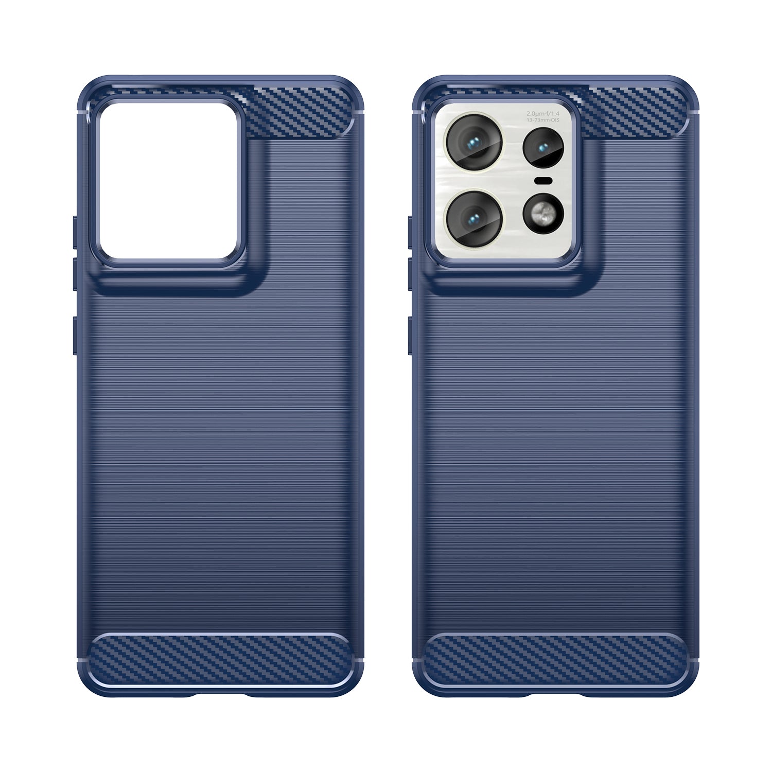 Motorola Moto Edge 50 Pro Carbon Fibre Brushed Case (Navy)