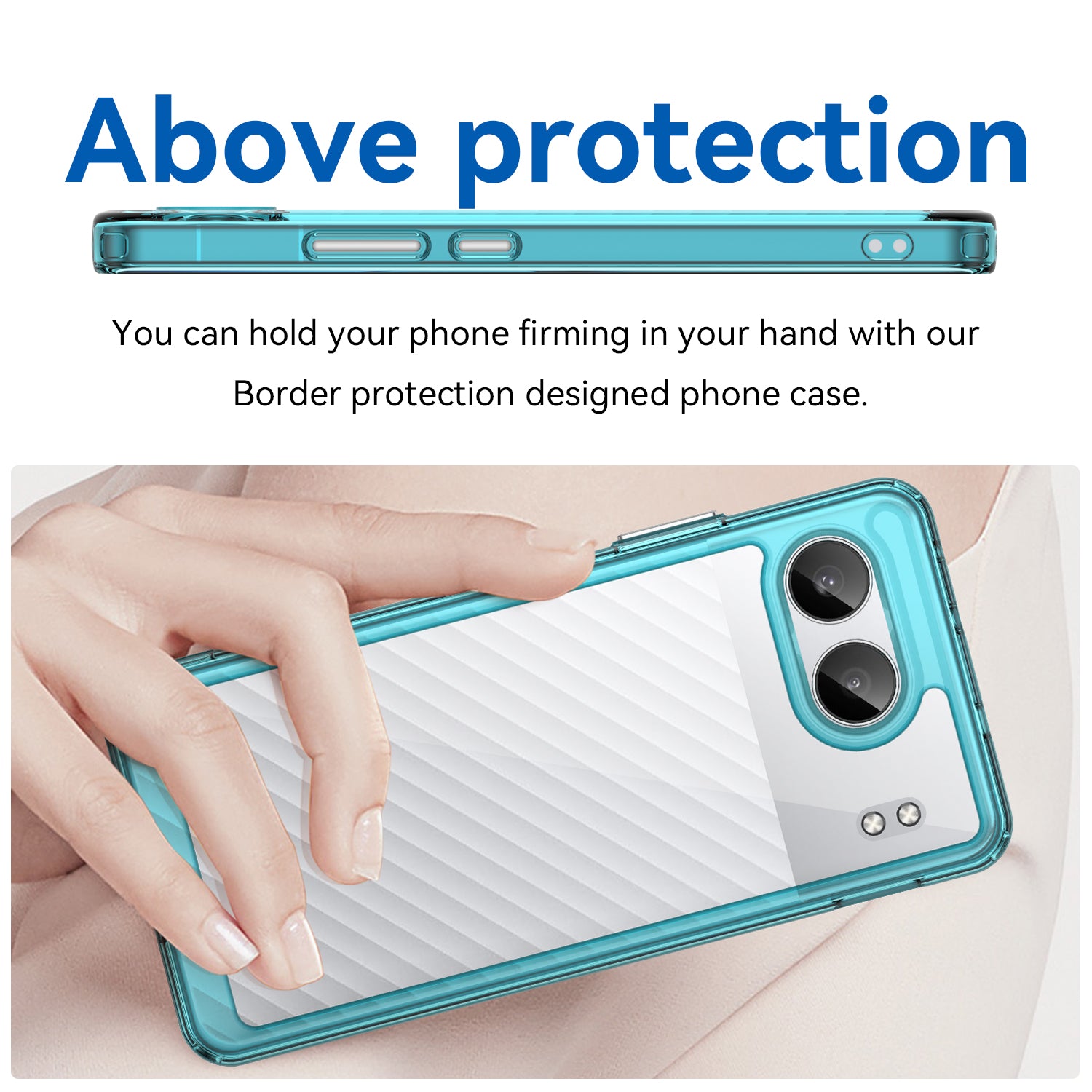 OnePlus Nord 4 Soft TPU Bumper Case (Clear Blue)