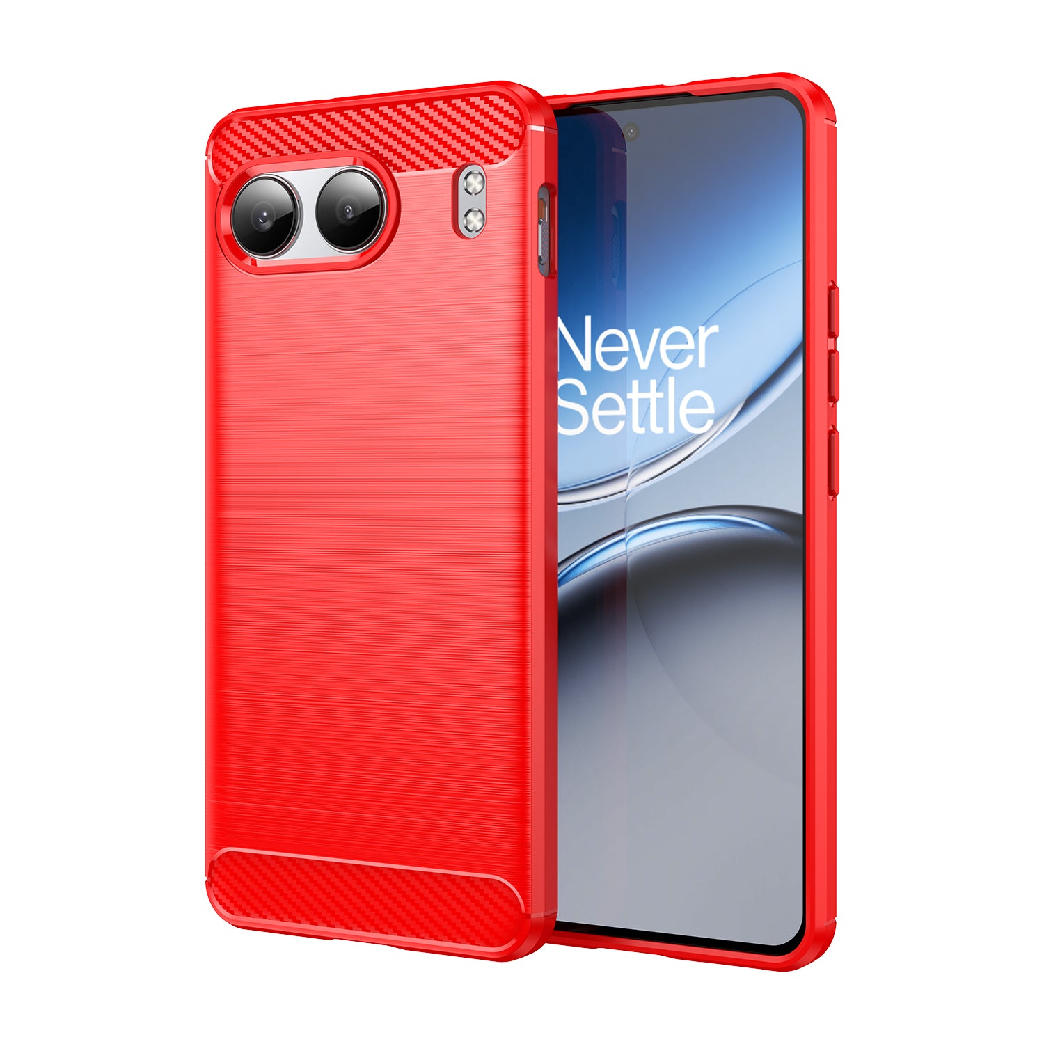 OnePlus Nord 4 Carbon Fibre Brushed Case (Red)