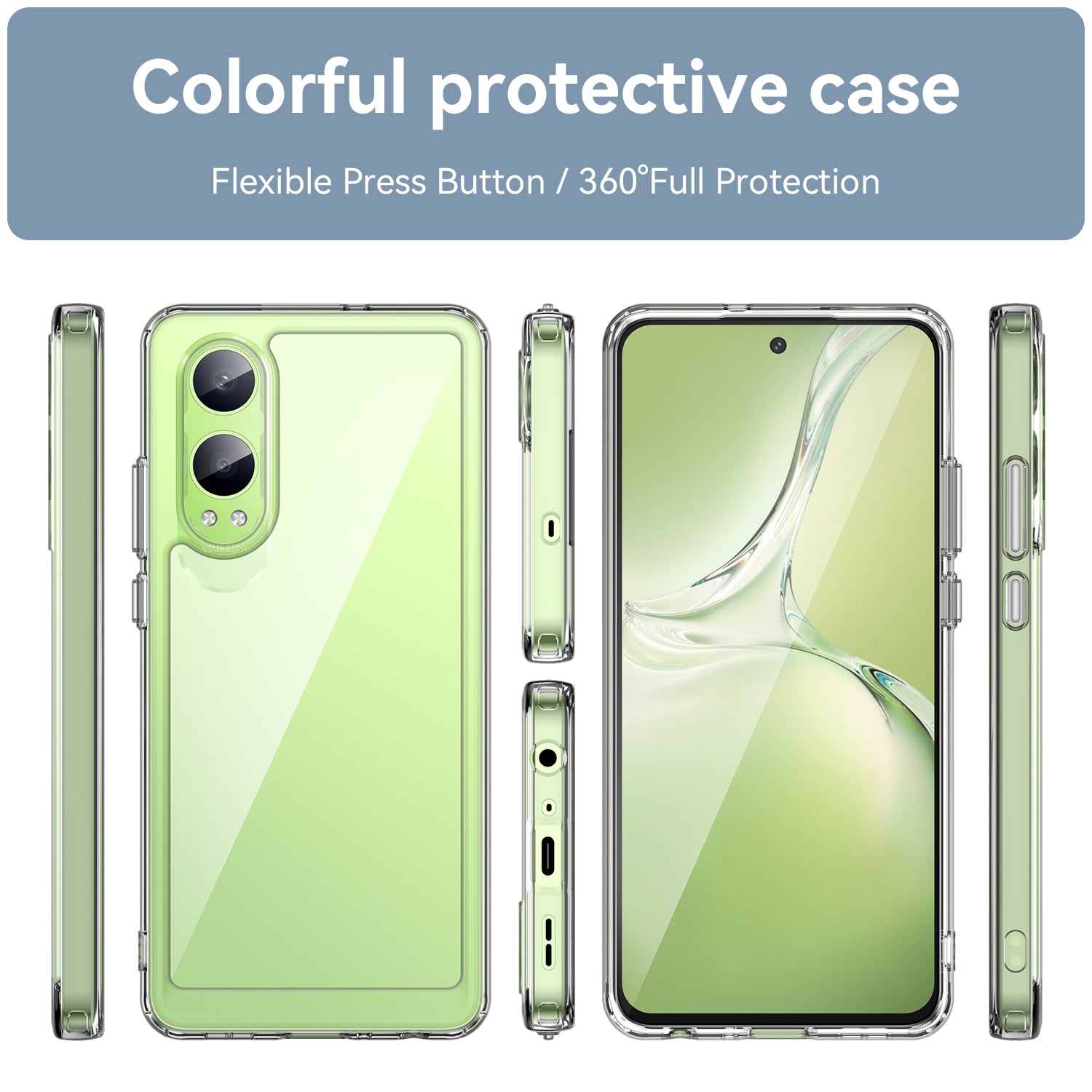 OnePlus Nord CE4 Lite Soft TPU Bumper Case (Clear)