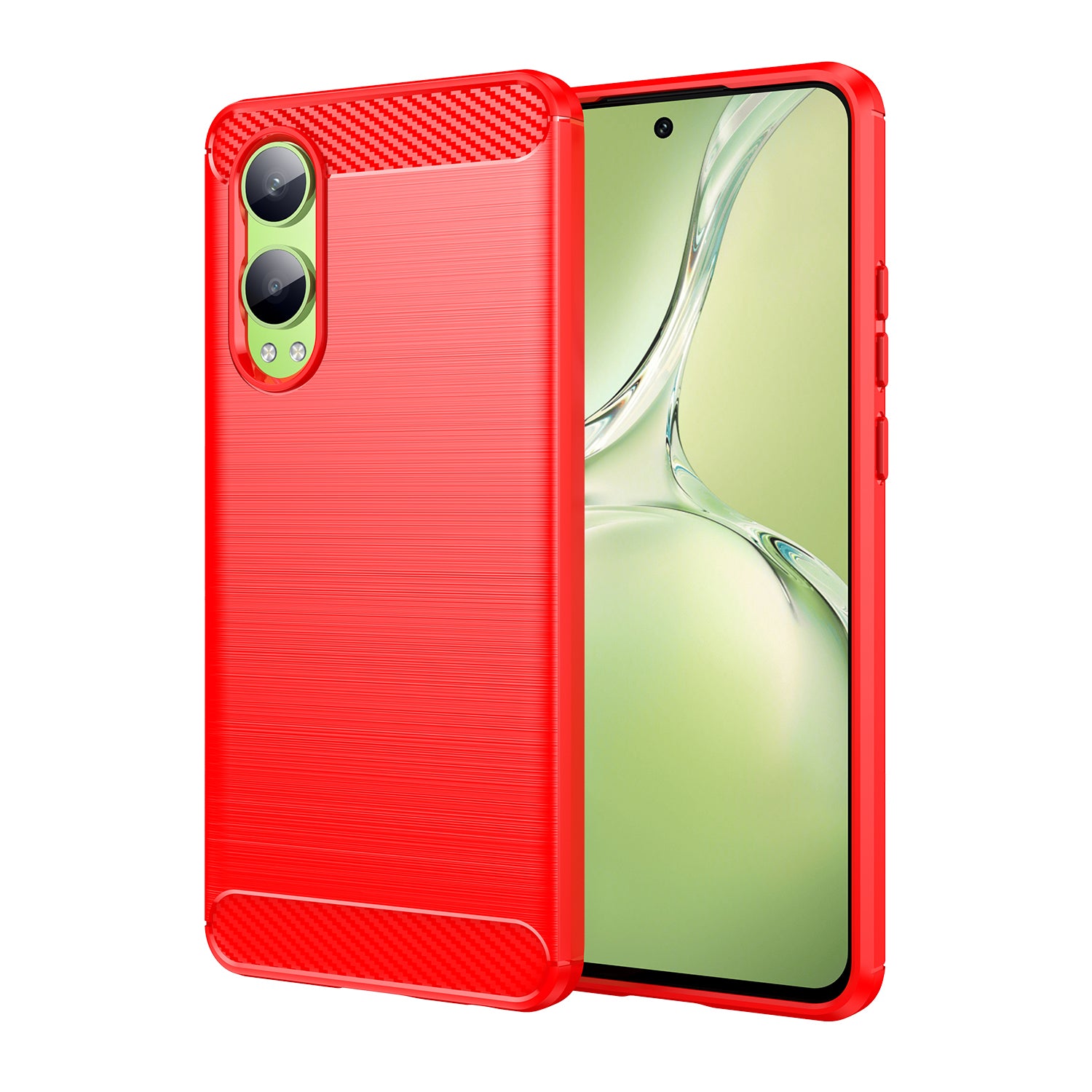 OnePlus Nord CE4 Lite Carbon Fibre Brushed Case (Red)