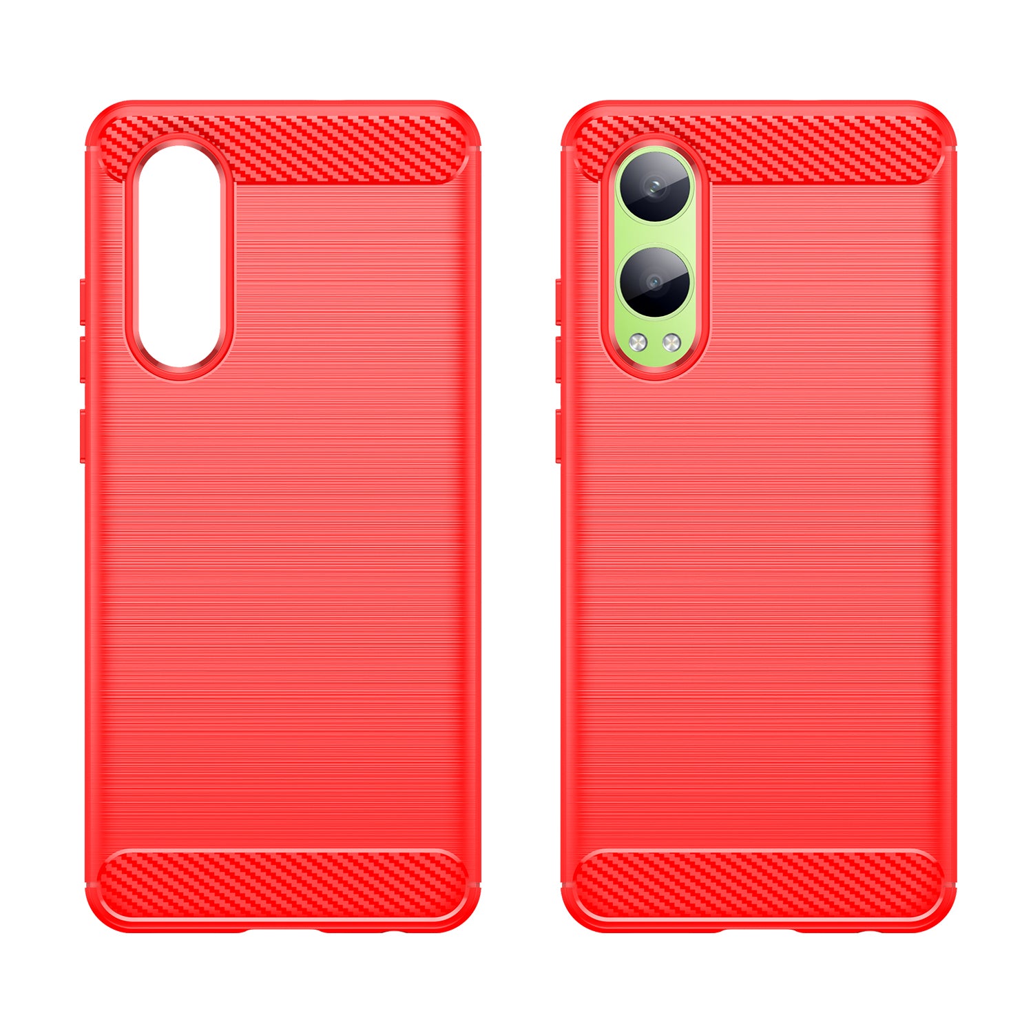 OnePlus Nord CE4 Lite Carbon Fibre Brushed Case (Red)