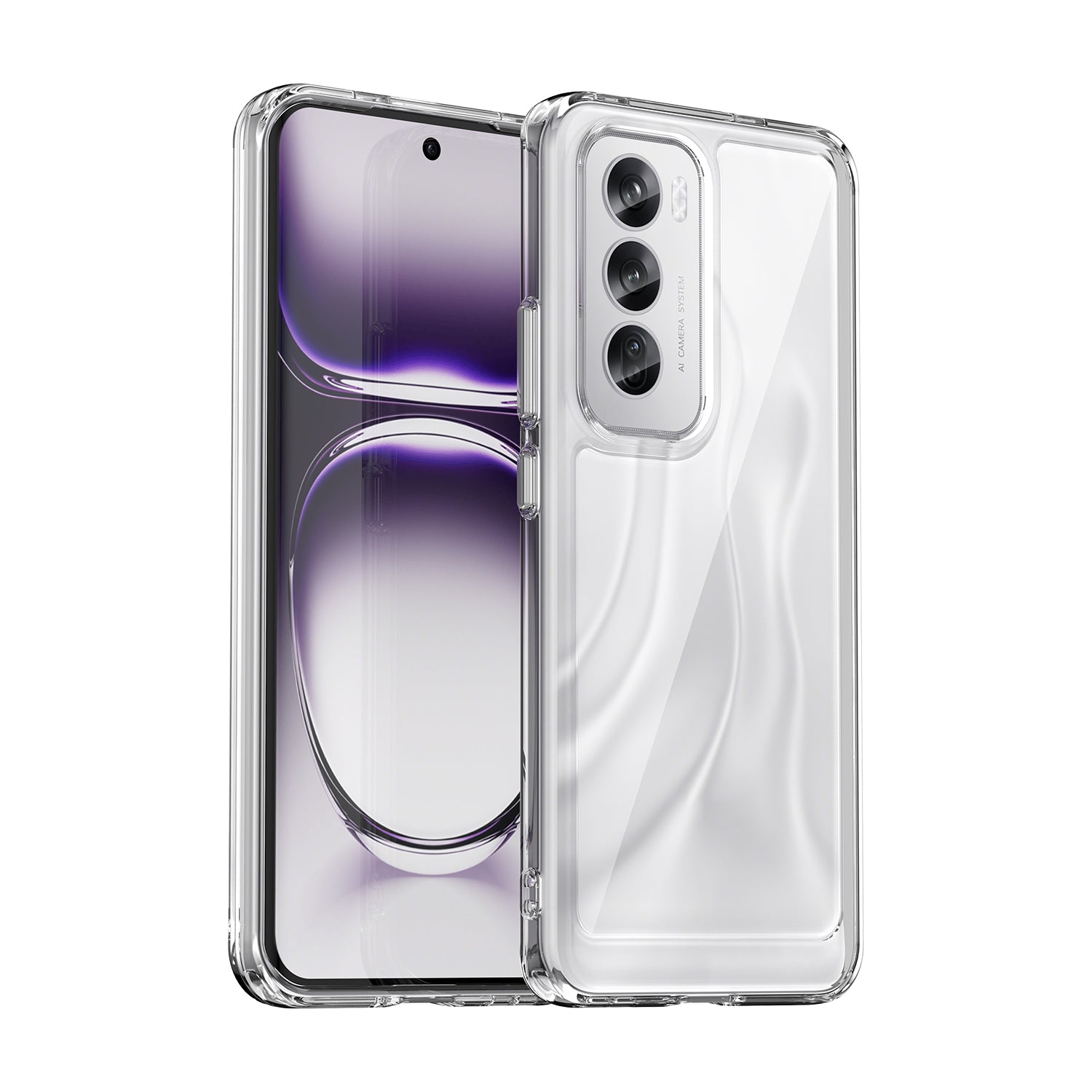 OPPO Reno 12 Soft TPU Bumper Case (Clear)