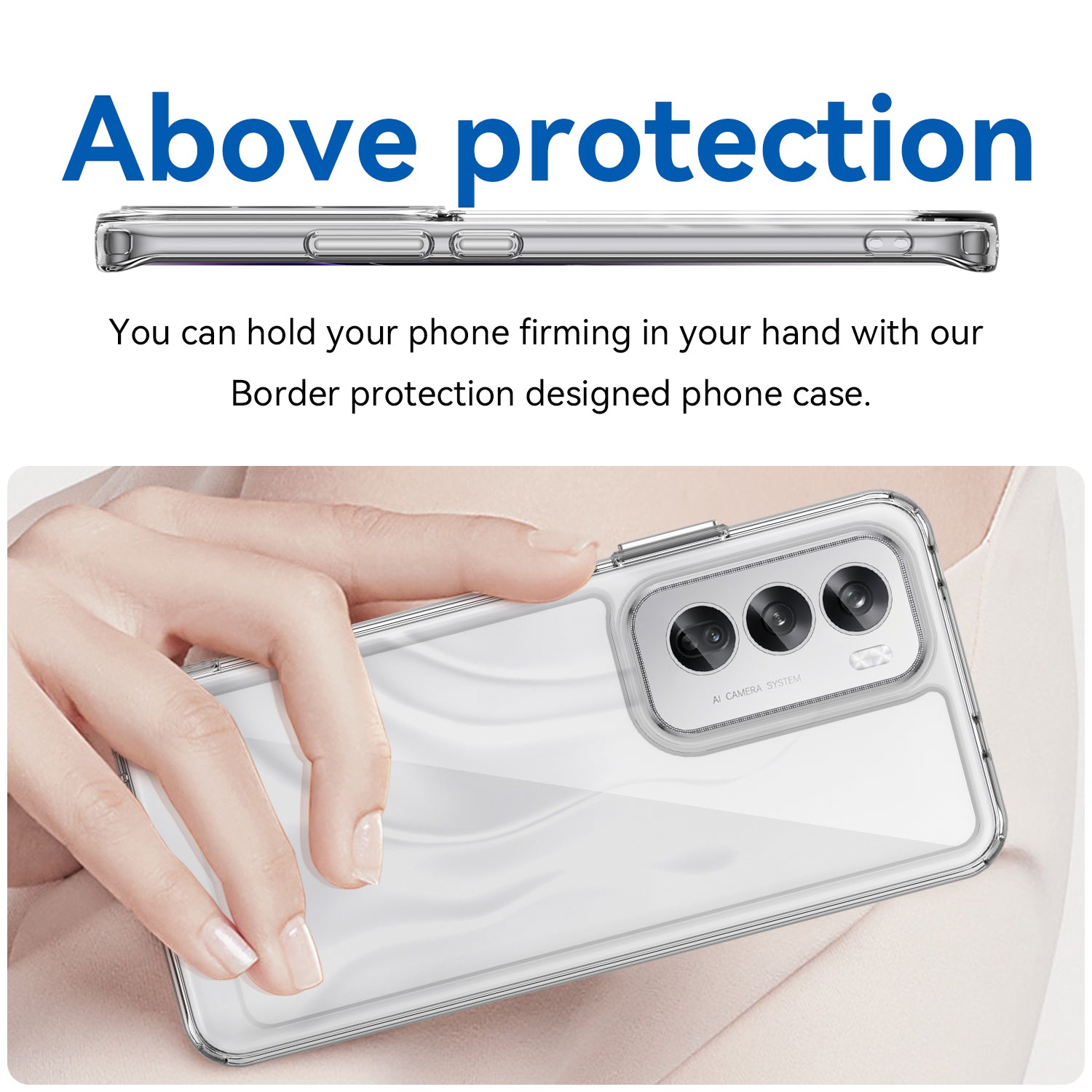 OPPO Reno 12 Soft TPU Bumper Case (Clear)