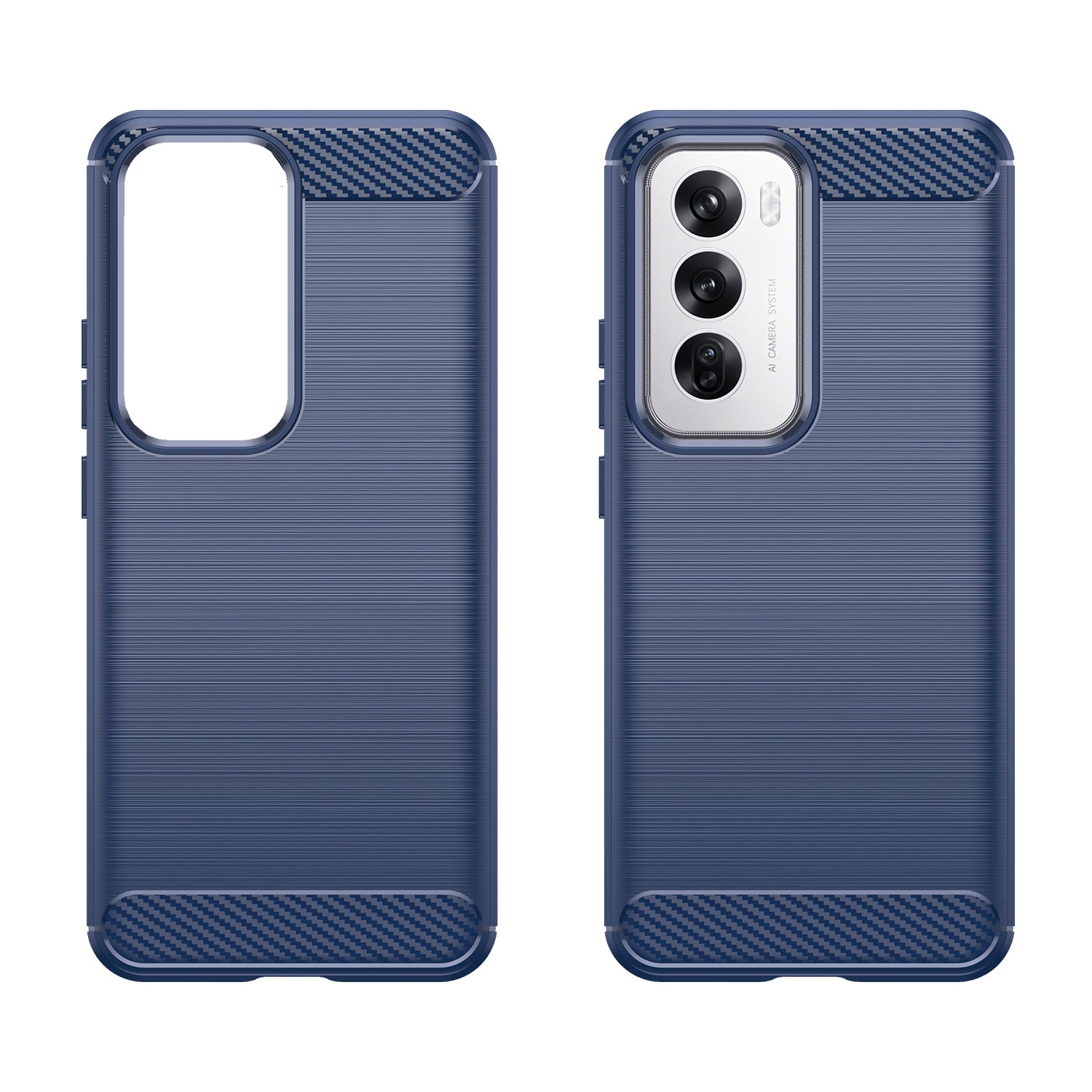 OPPO Reno 12 Carbon Fibre Brushed Case (Navy)