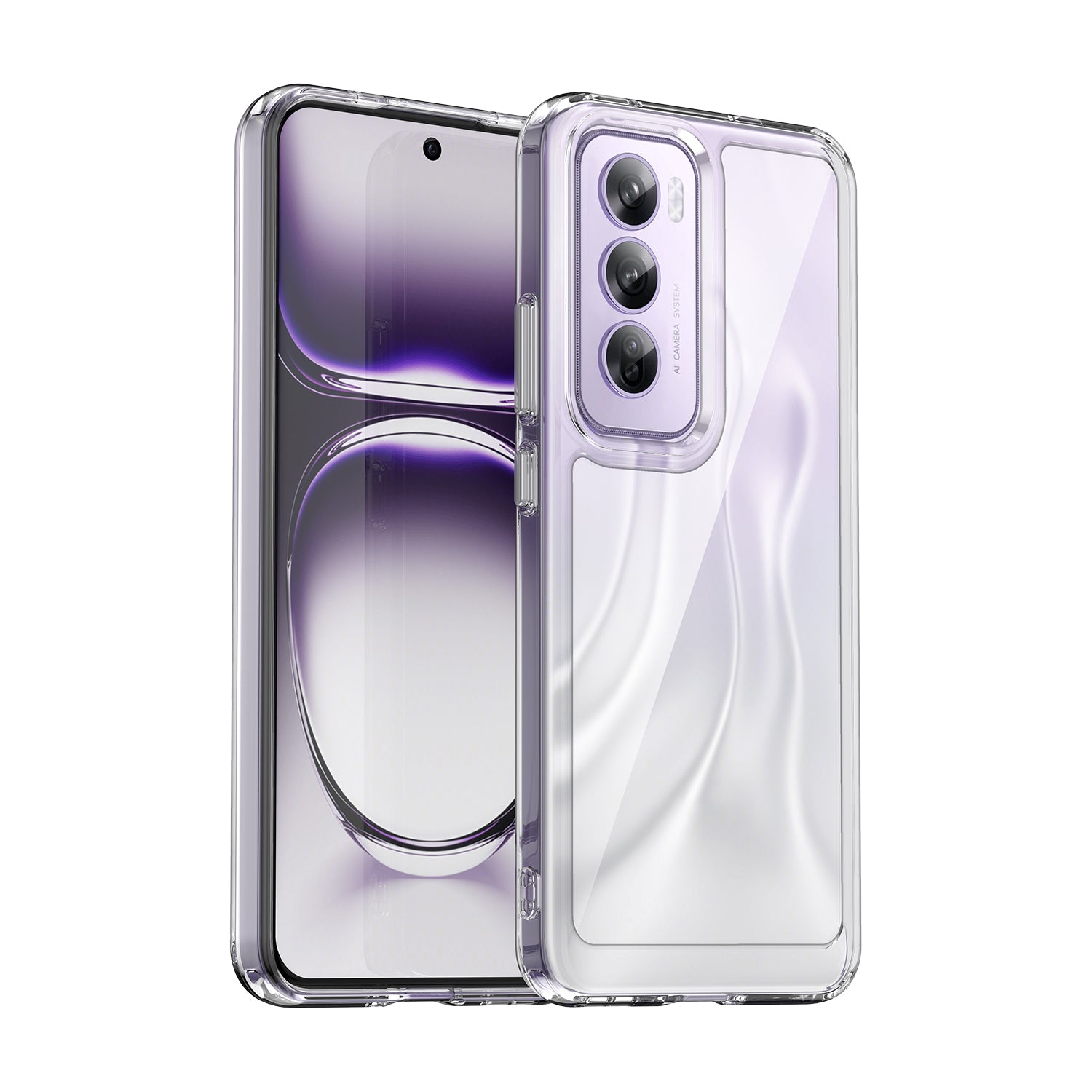 OPPO Reno 12 Pro Soft TPU Bumper Case (Clear)