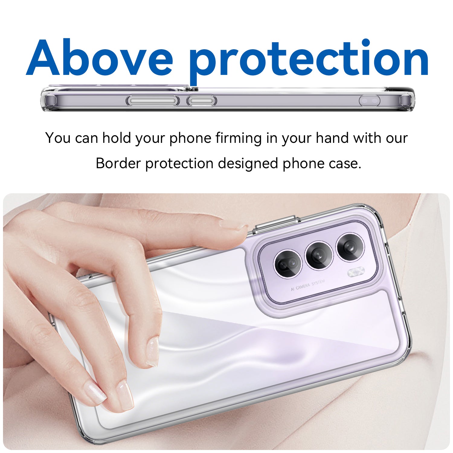 OPPO Reno 12 Pro Soft TPU Bumper Case (Clear)