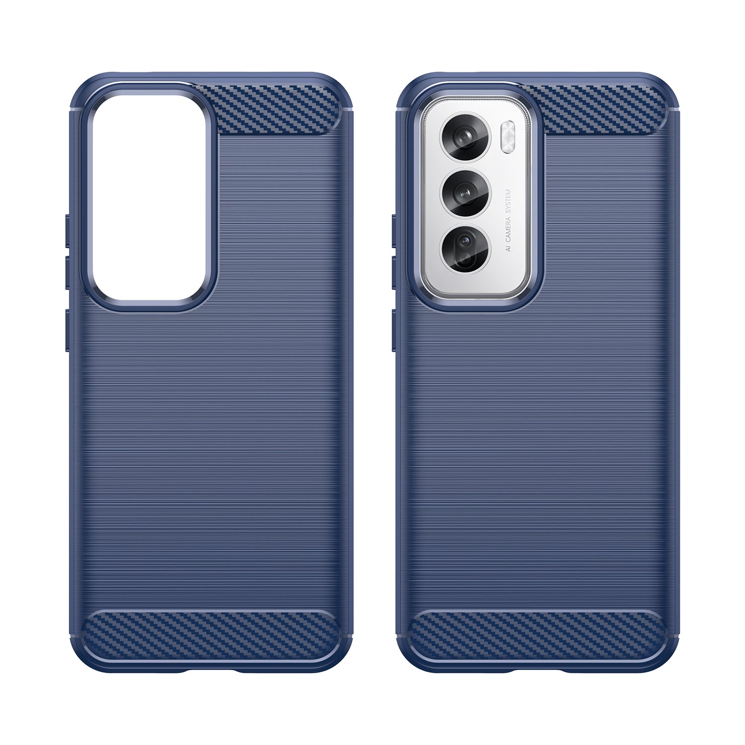 OPPO Reno 12 Pro Carbon Fibre Brushed Case (Navy)