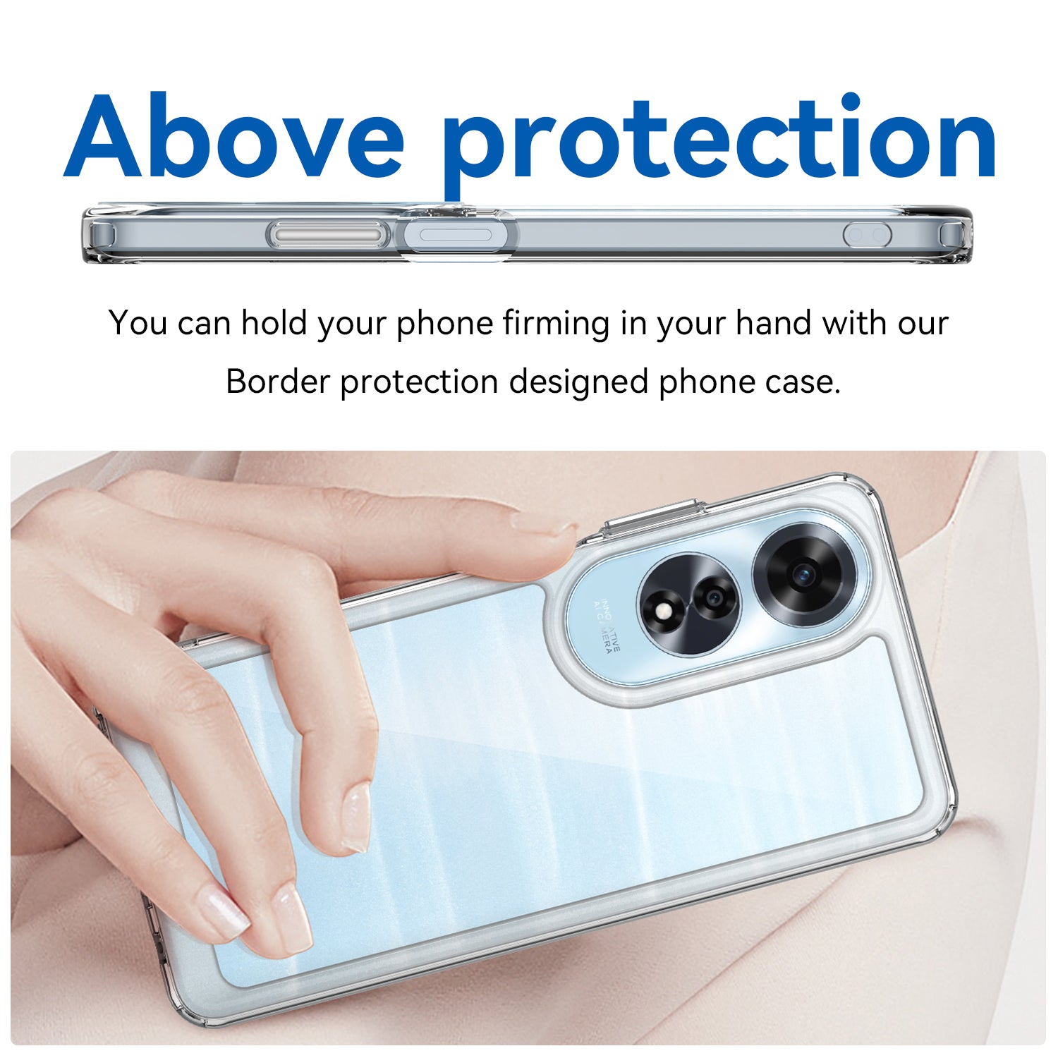 OPPO A60 4G Soft TPU Bumper Case (Clear)