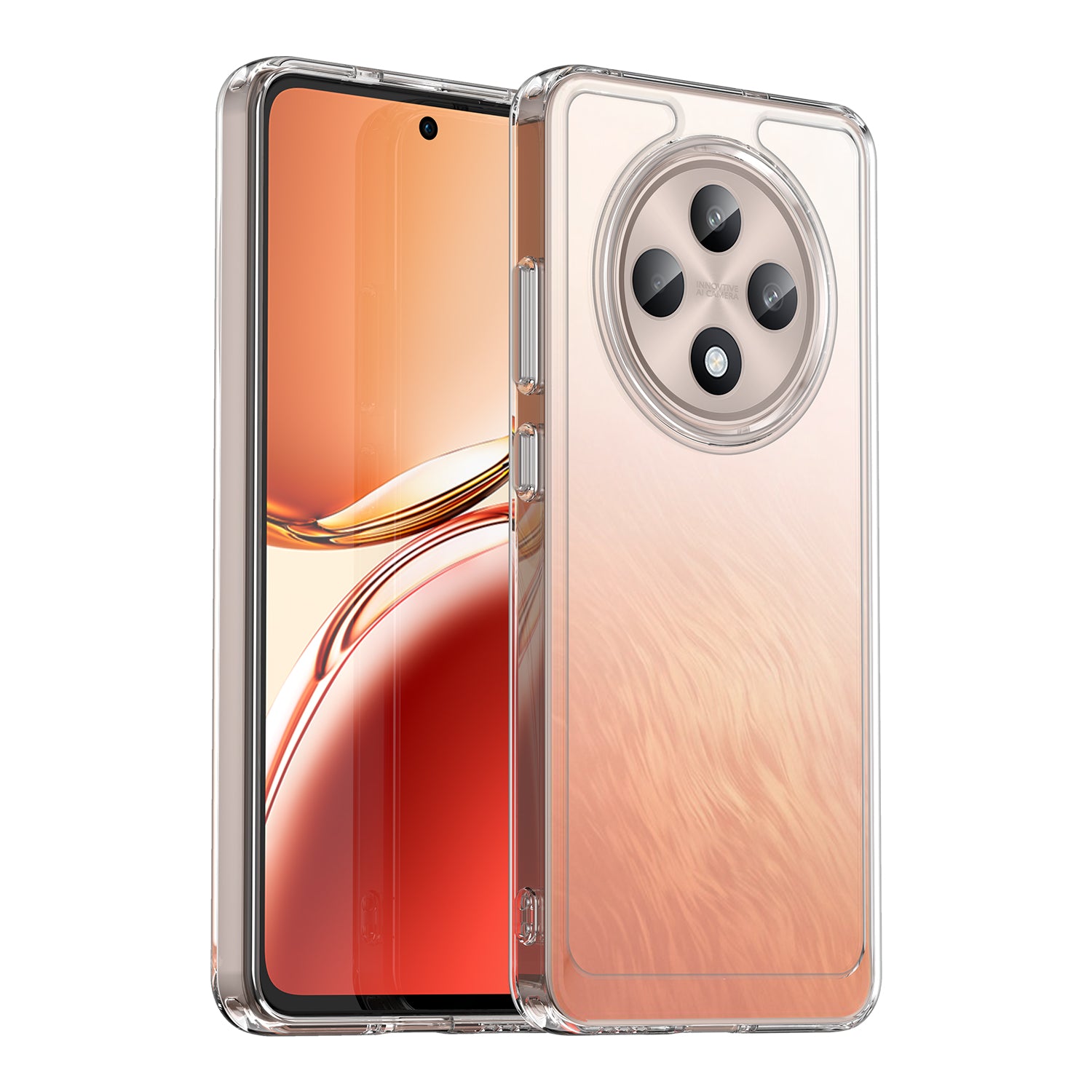 OPPO Reno 12 F Soft TPU Bumper Case (Clear)