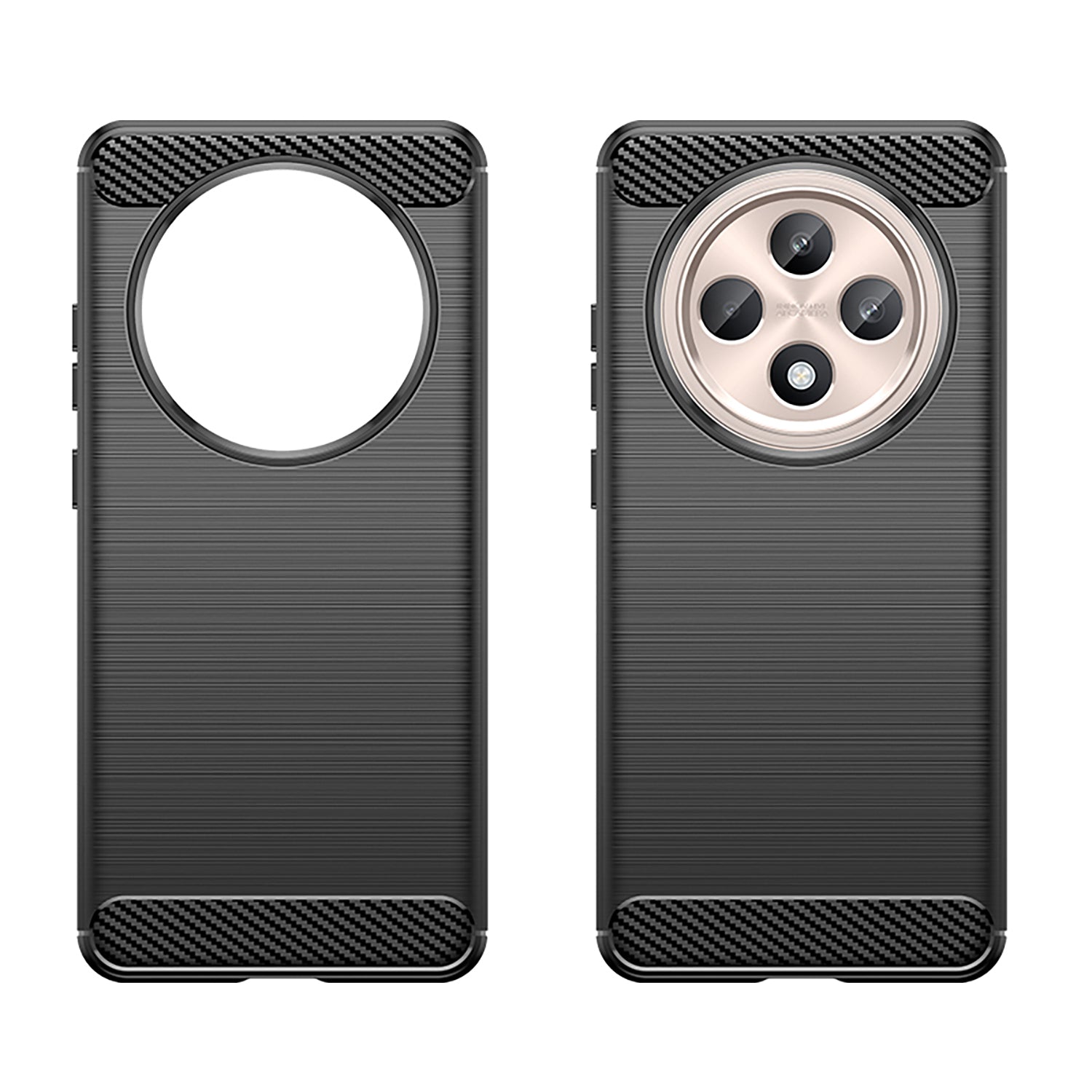 OPPO Reno 12 F Carbon Fibre Brushed Case (Black)