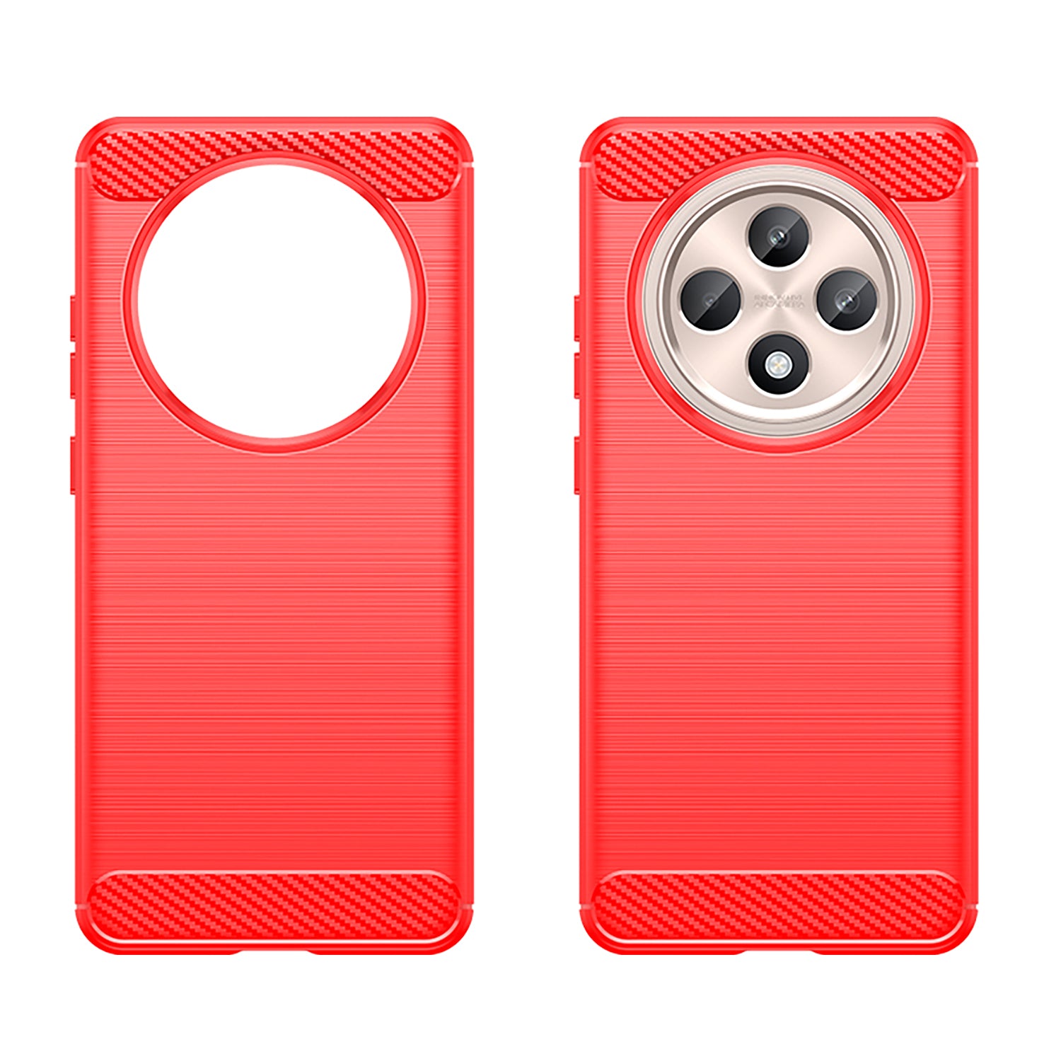 OPPO Reno 12 F Carbon Fibre Brushed Case (Red)