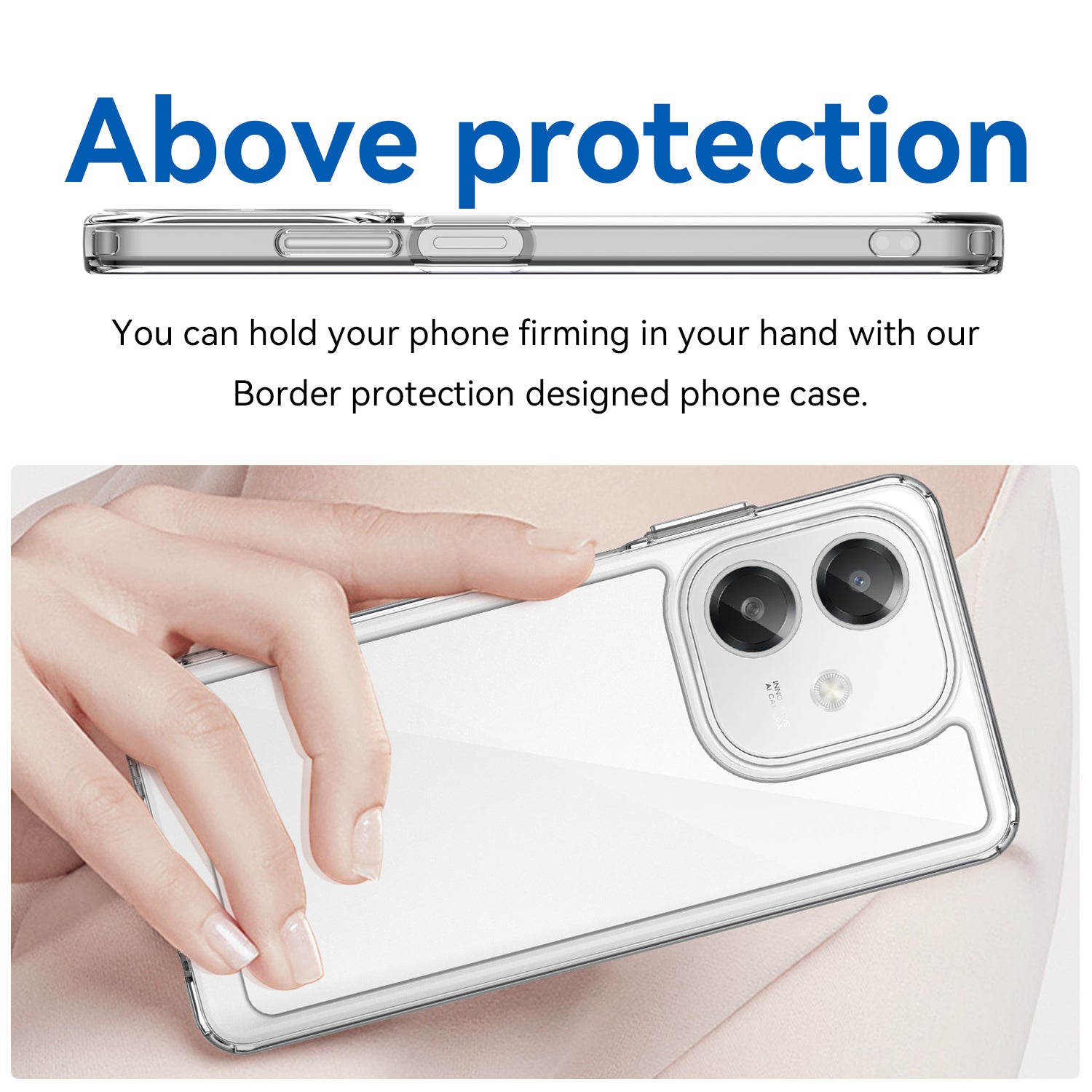 OPPO A60 5G Soft TPU Bumper Case (Clear)