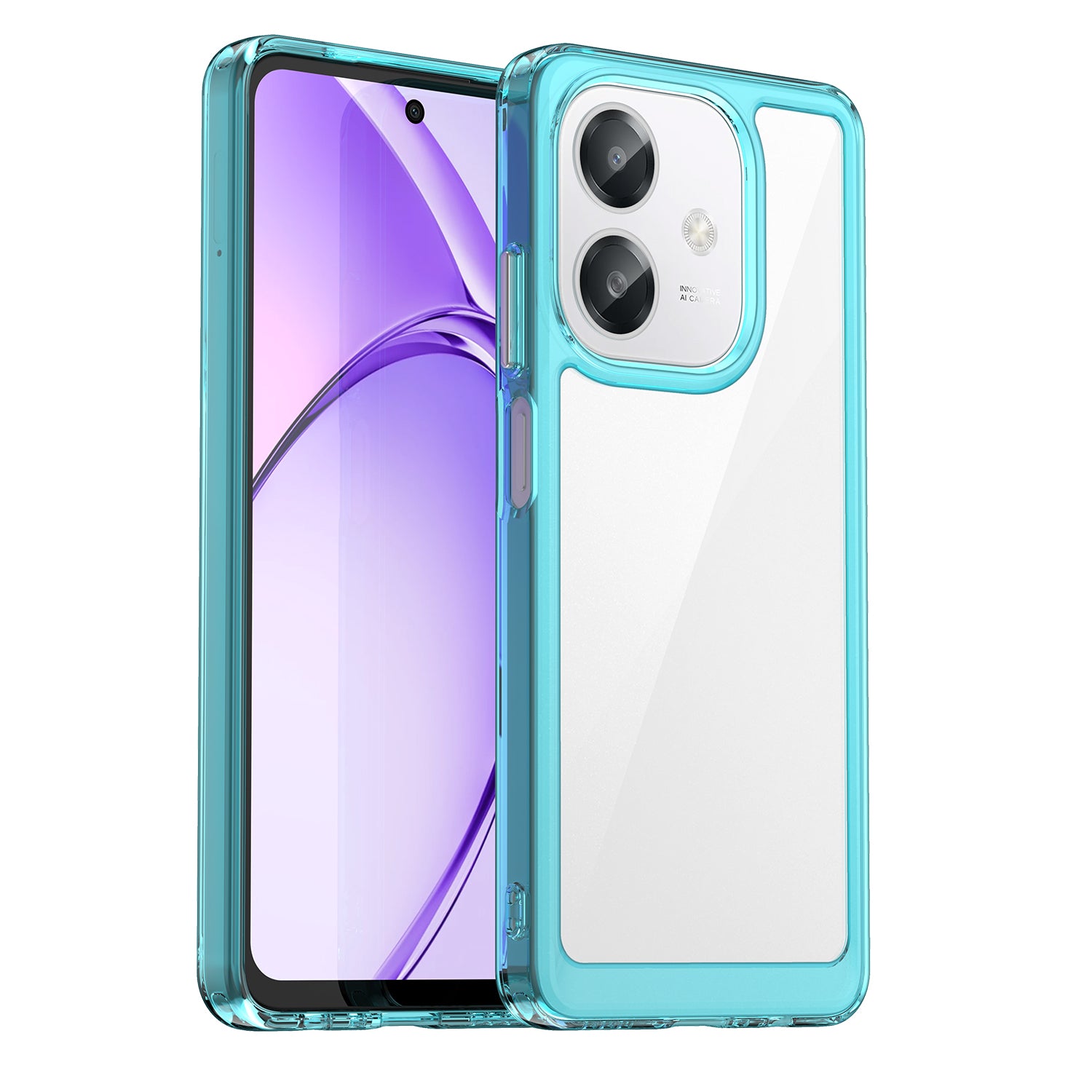 OPPO A60 5G Soft TPU Bumper Case (Clear Blue)