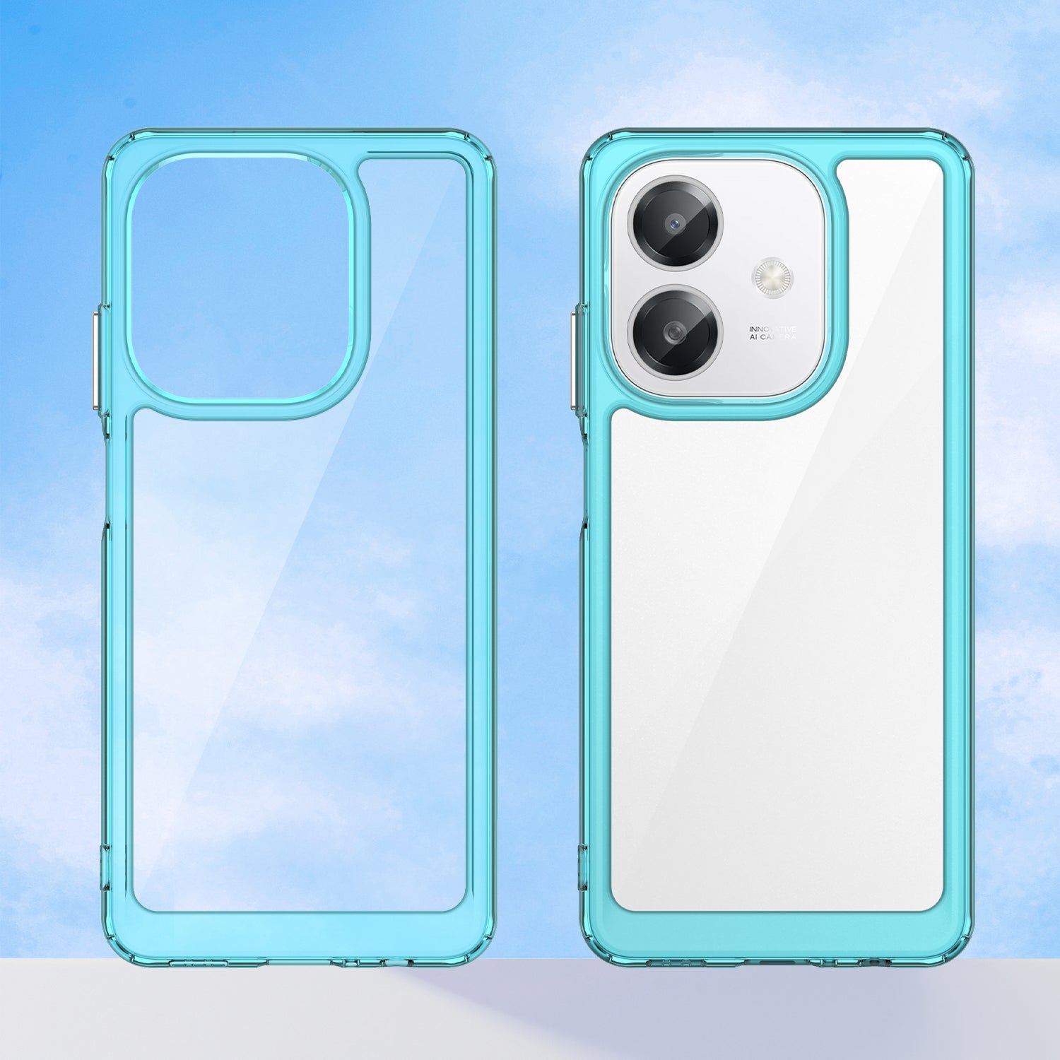 OPPO A60 5G Soft TPU Bumper Case (Clear Blue)