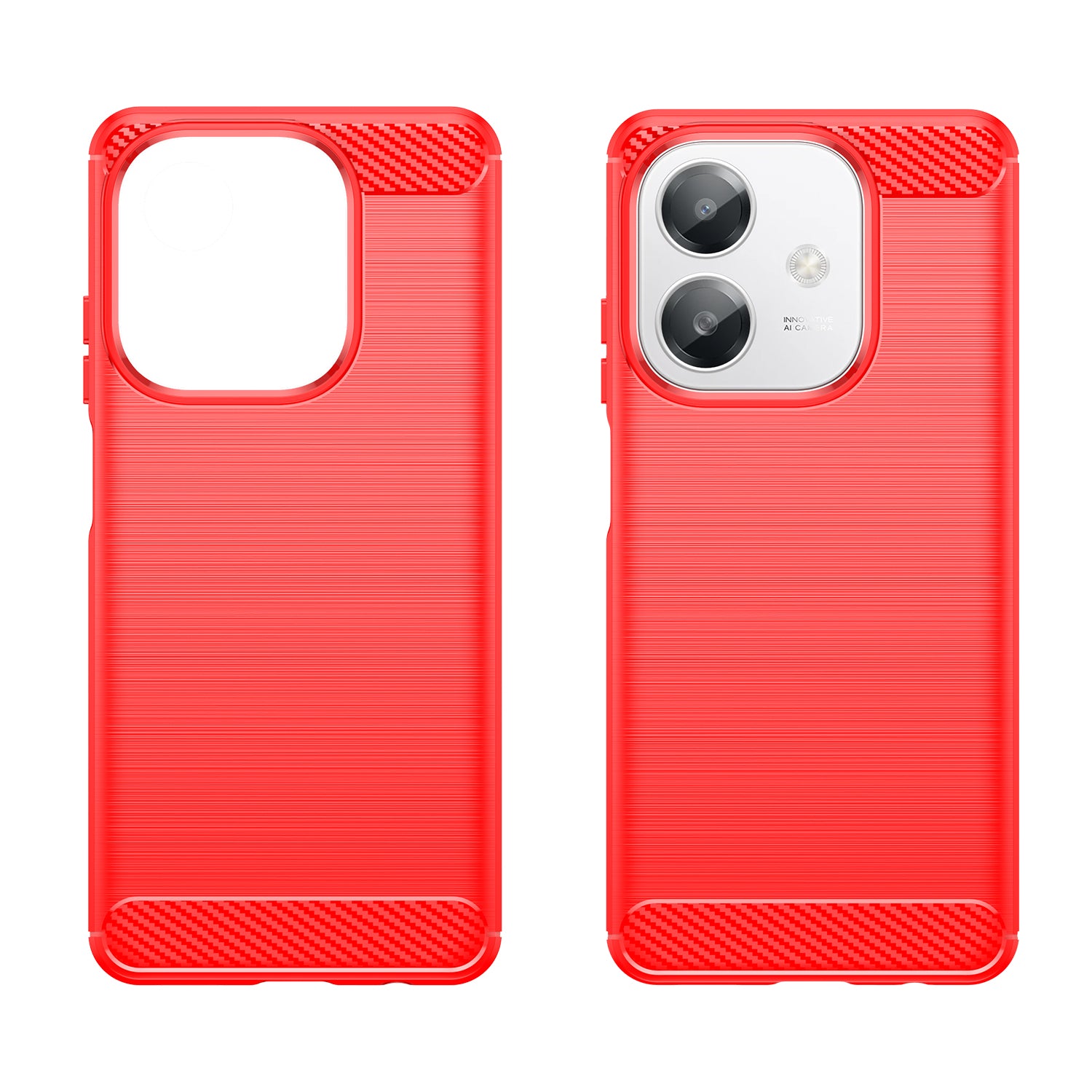 OPPO A60 5G Carbon Fibre Brushed Case (Red)