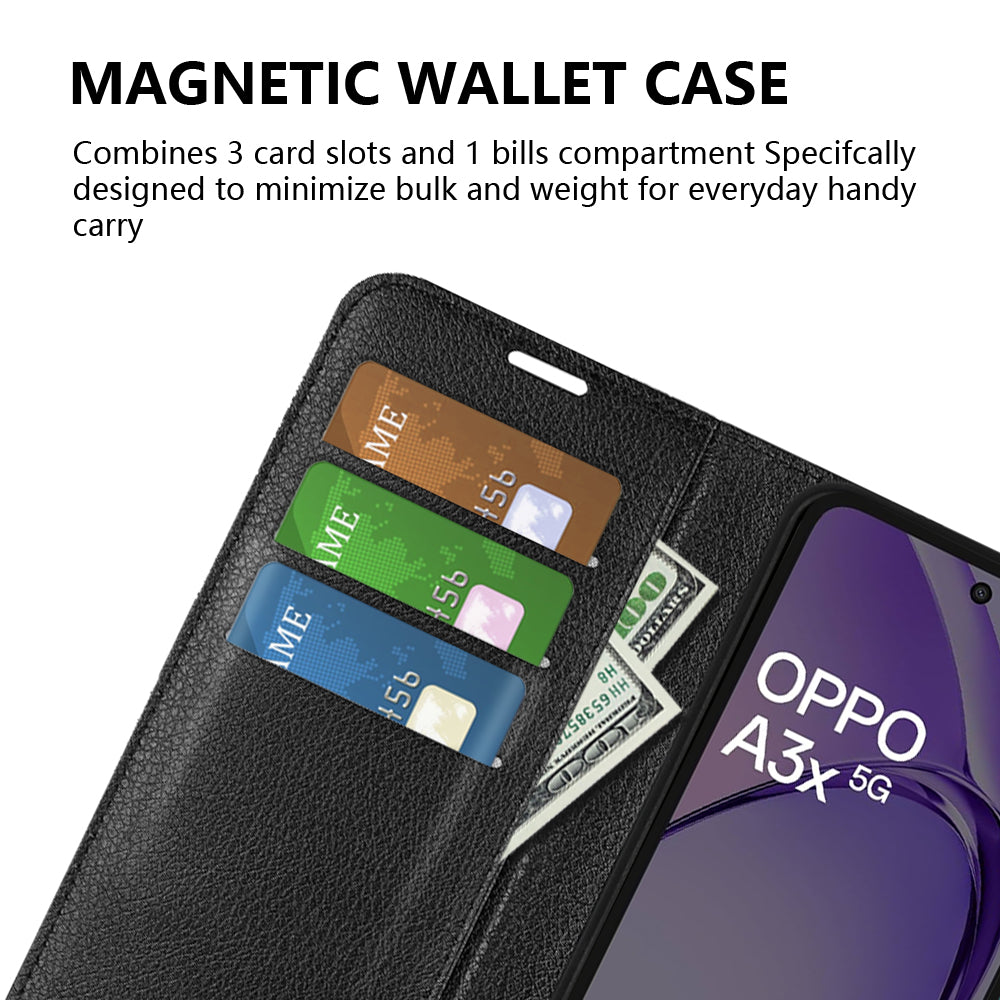 OPPO A60 5G PU Wallet Case