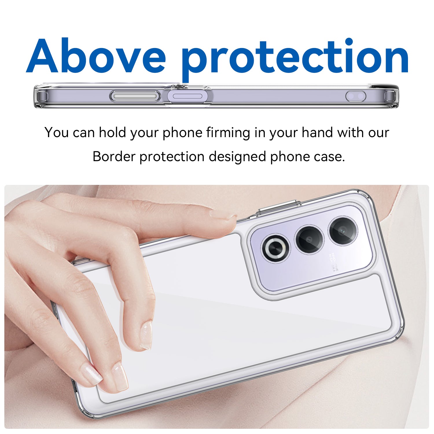 OPPO A80 5G Soft TPU Bumper Case (Clear)