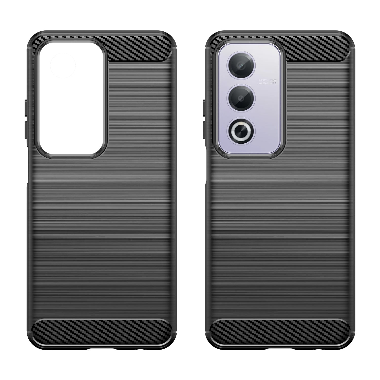 OPPO A80 5G Carbon Fibre Brushed Case (Black)