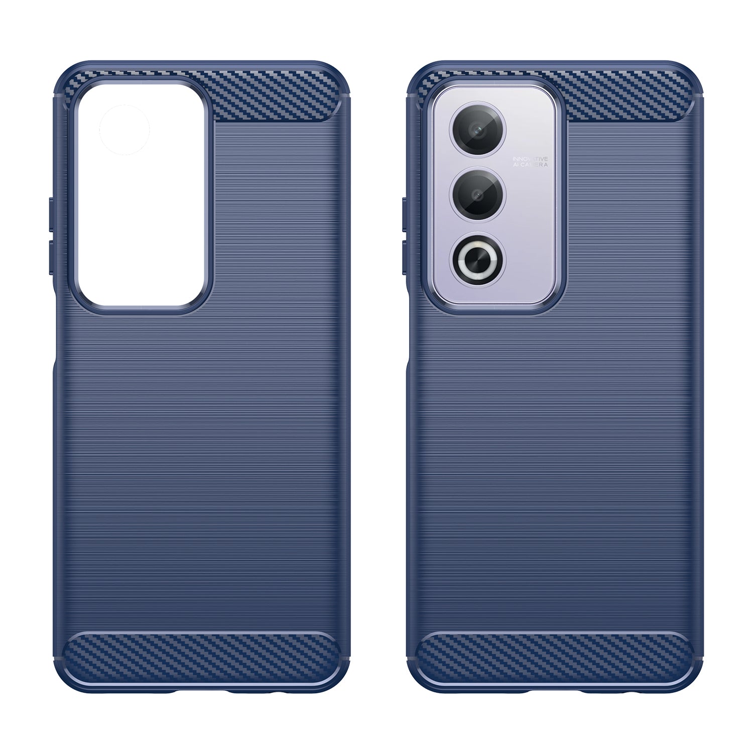 OPPO A80 5G Carbon Fibre Brushed Case (Navy)