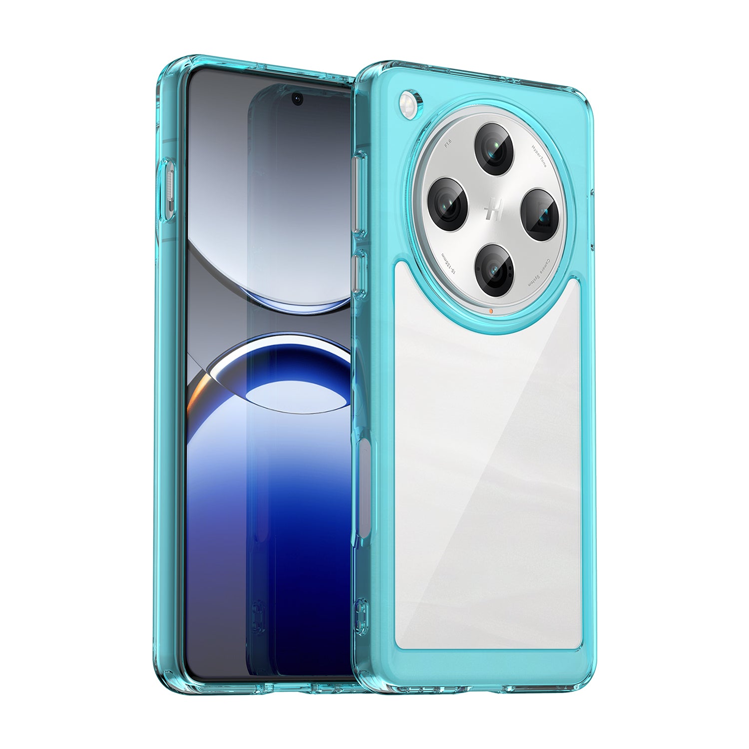 OPPO Find X8 Pro Soft TPU Bumper Case (Clear Blue)