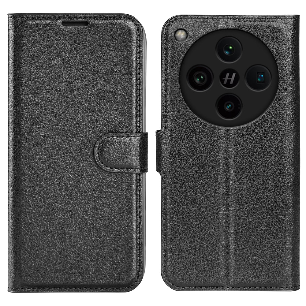 OPPO Find X8 Pro PU Wallet Case (Black)