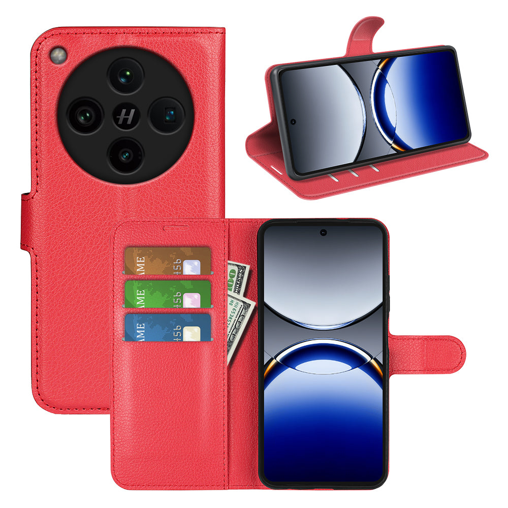 OPPO Find X8 Pro PU Wallet Case (Red)