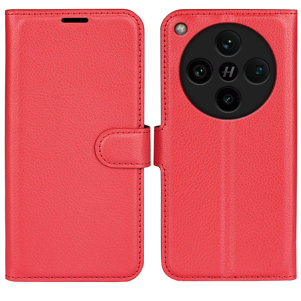 OPPO Find X8 Pro PU Wallet Case (Red)